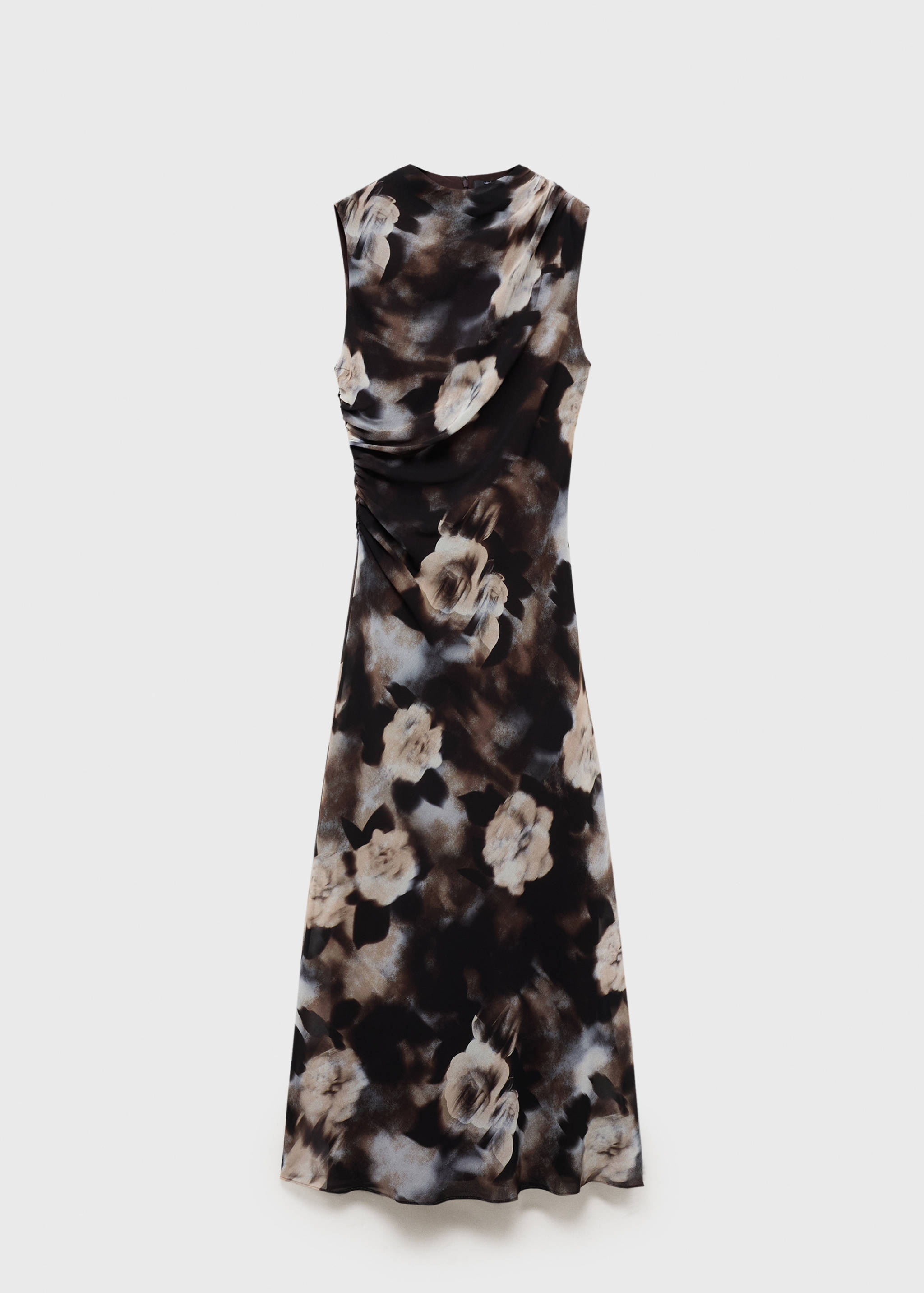 Floral-print draped dress - Article without model