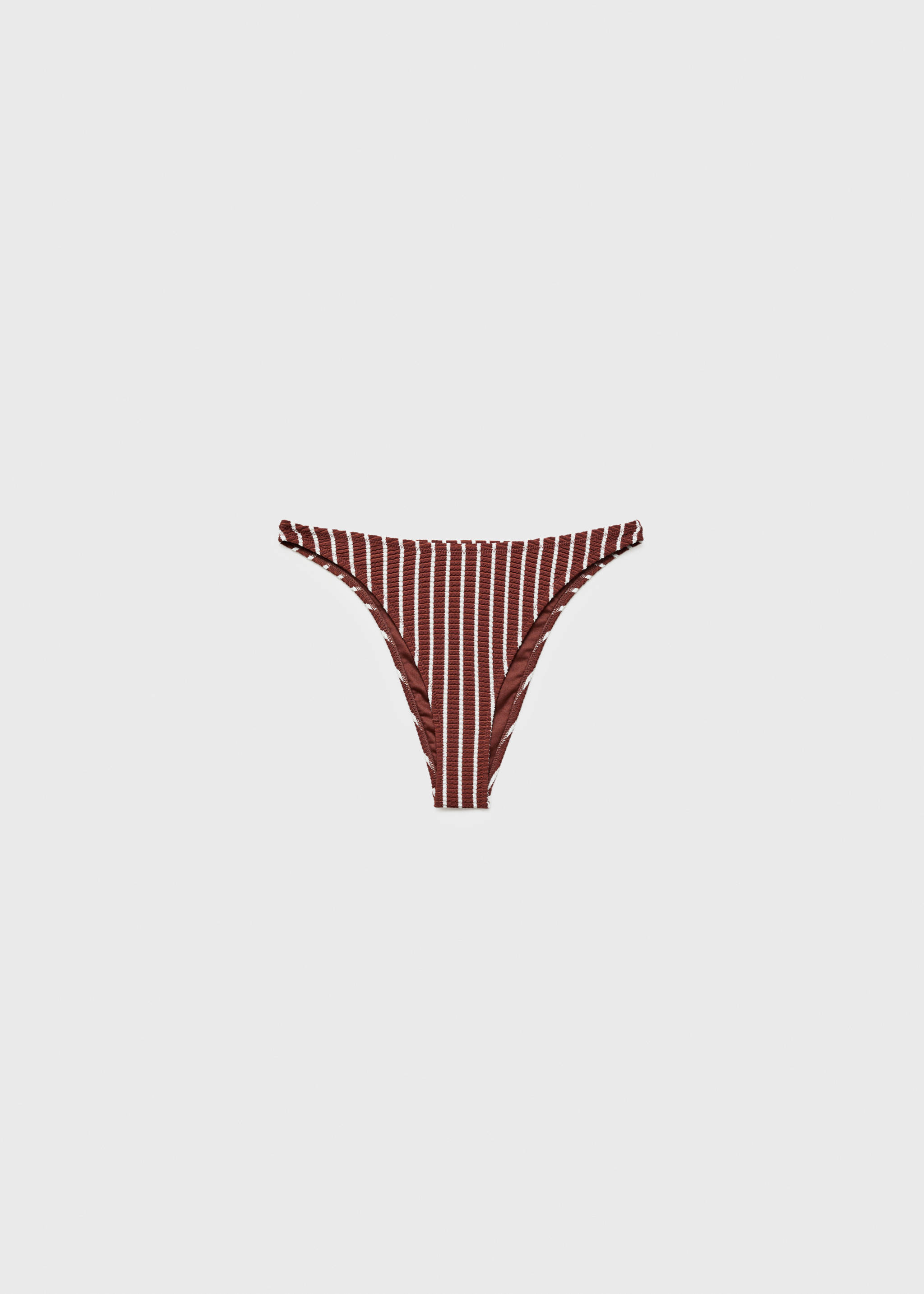Striped ribbed bikini bottoms - Article without model