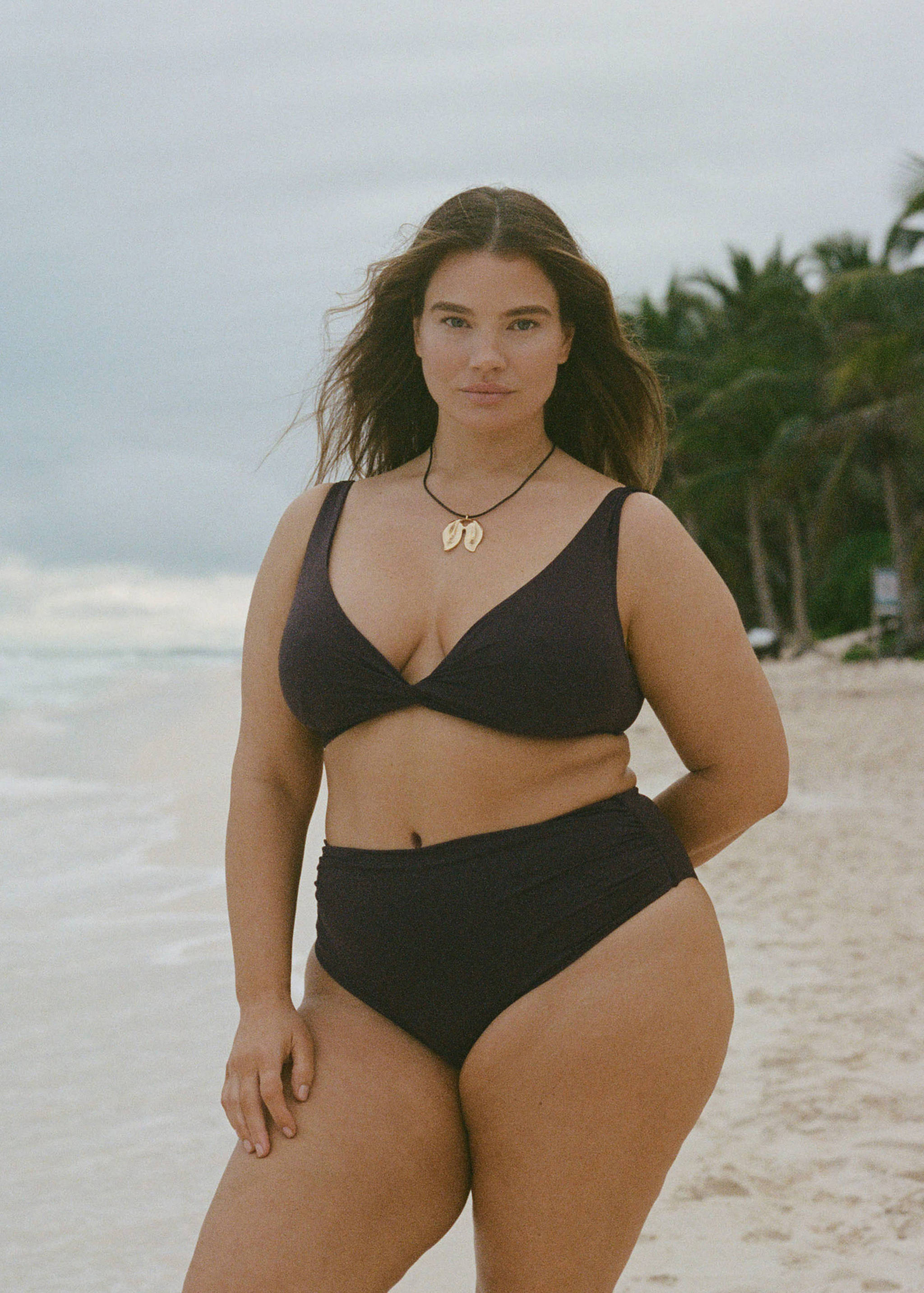 Высокие трусики от бикини с  драпировкой - Деталь изделия 3