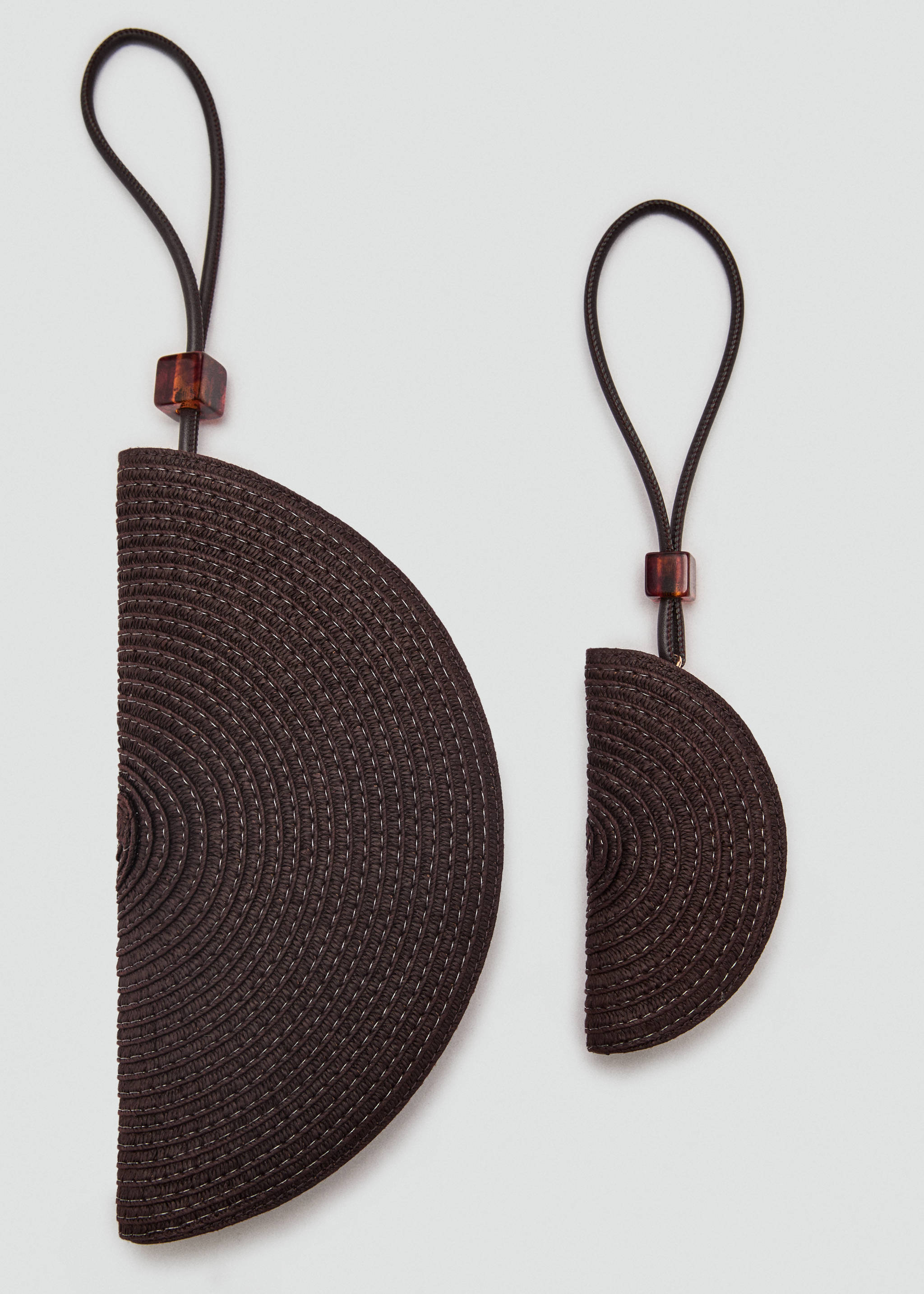 Natural fibre mini-toiletry bag with bead detail - Details of the article 3