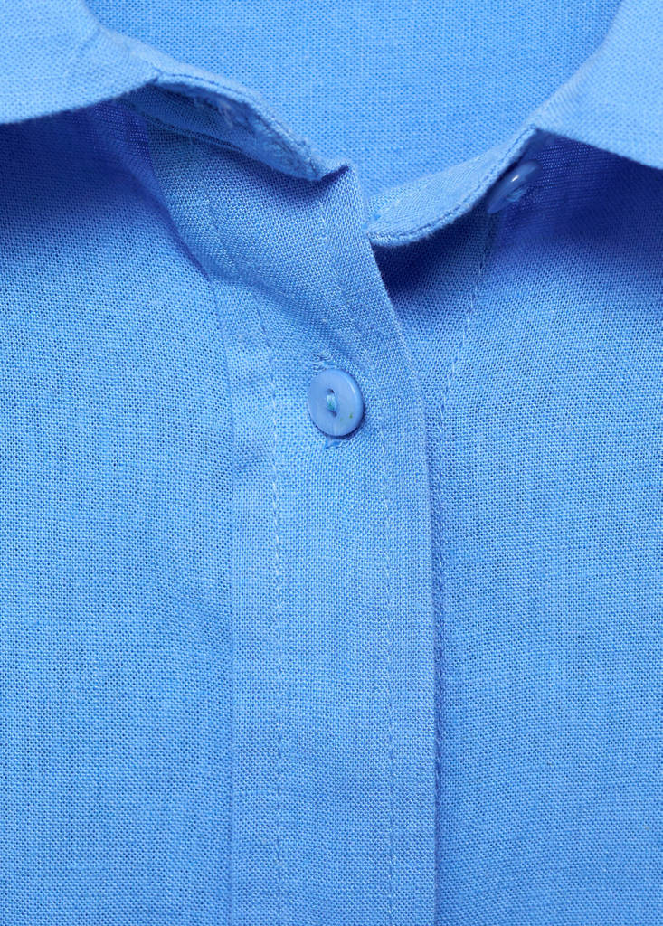 Regular-fit linen shirt — Sky Blue