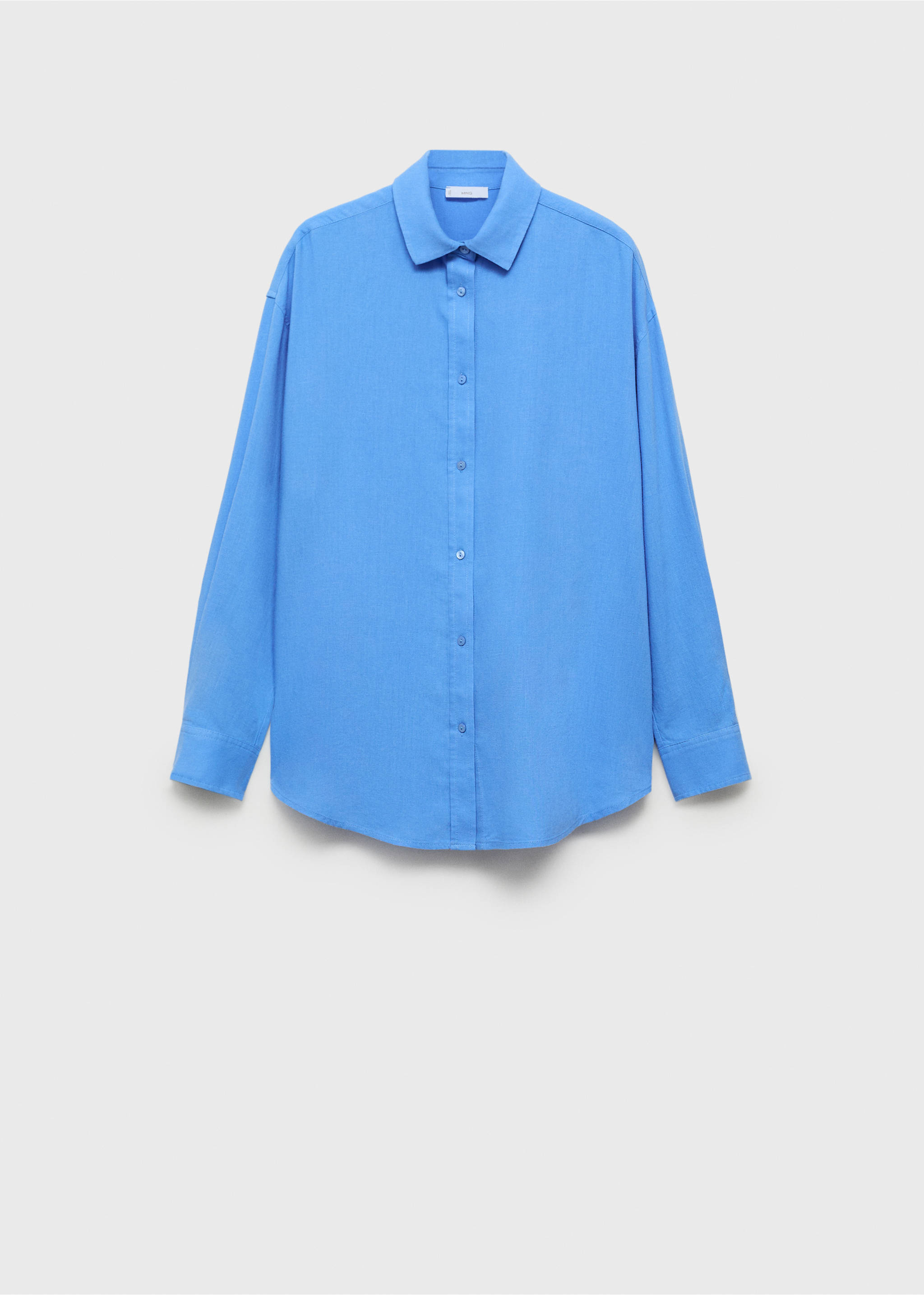 Рубашка regular fit изо льна - Изделие без модели, Небесно-голубой. Ref: 87097681-00.