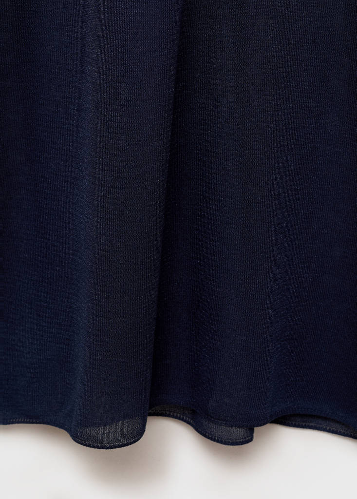 Sheer fabric dress — Navy