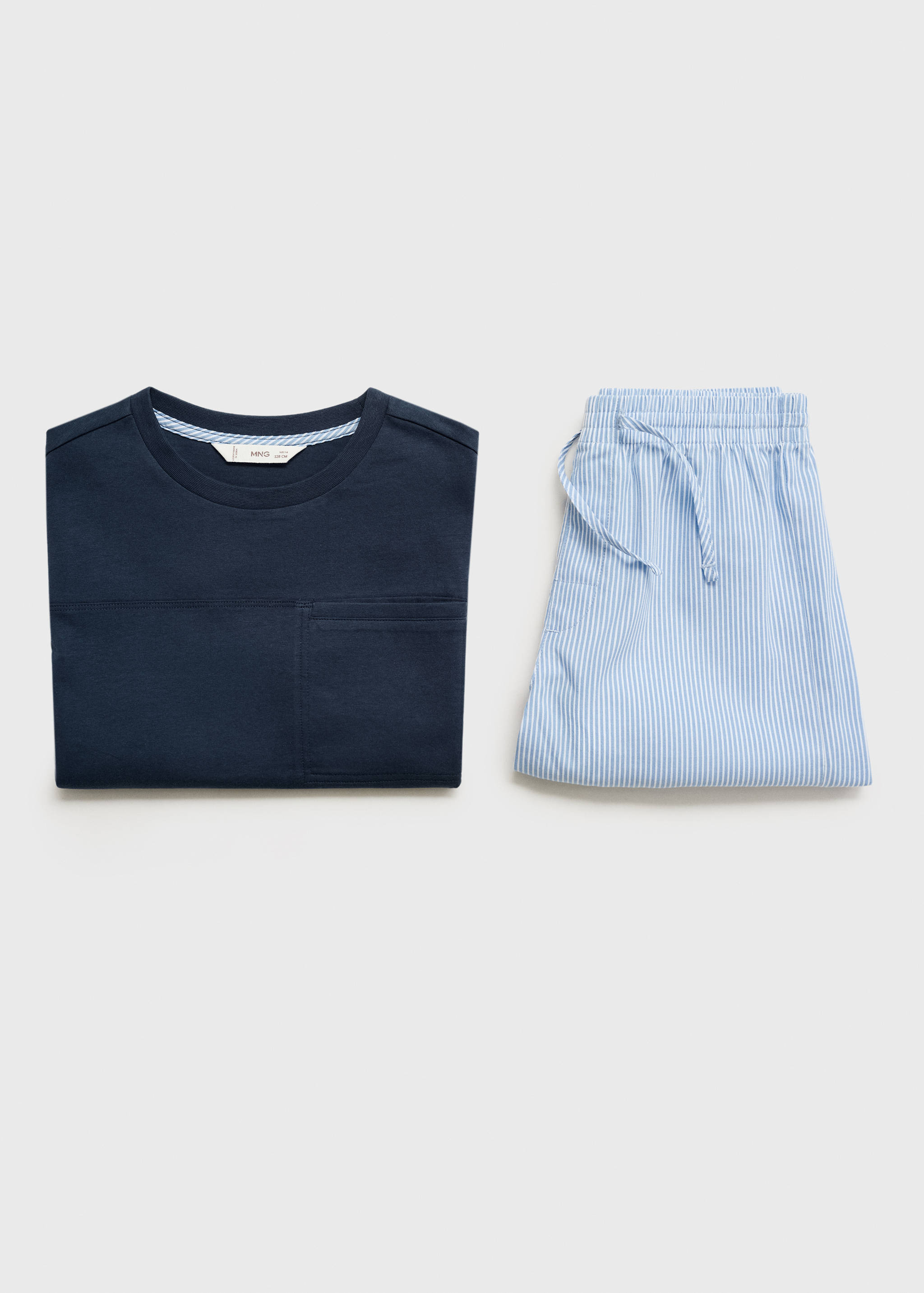 Striped short pyjamas - Details of the article 8