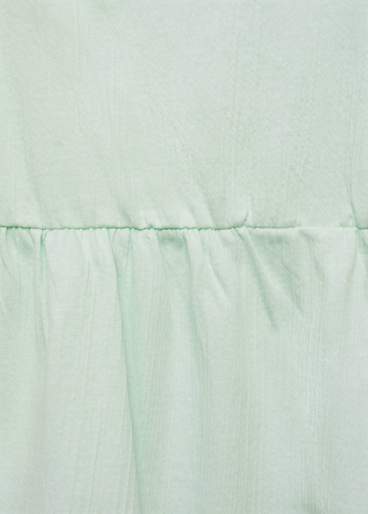 Top with Swiss embroidery detail — Mint Green