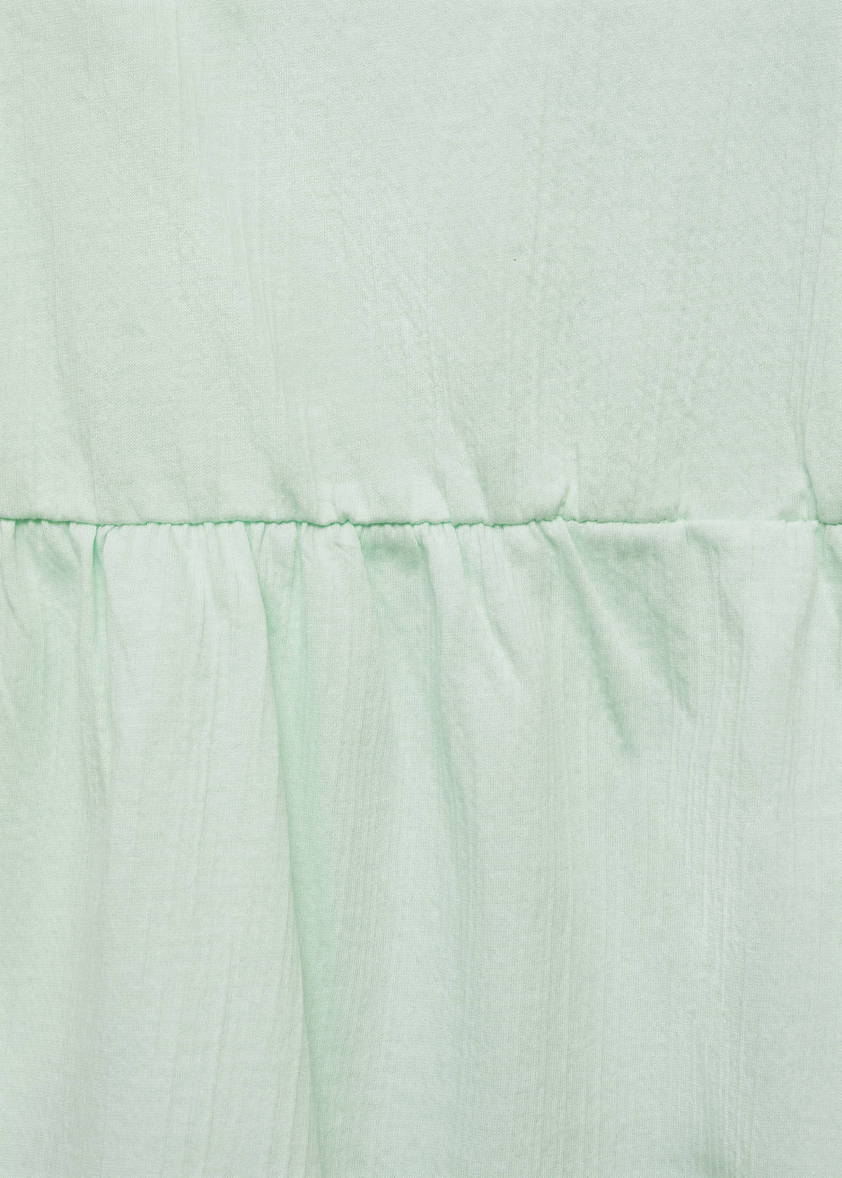 Top with Swiss embroidery detail — Mint Green