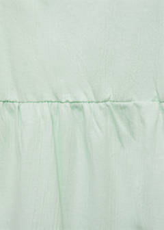 Top with Swiss embroidery detail — Mint Green 4