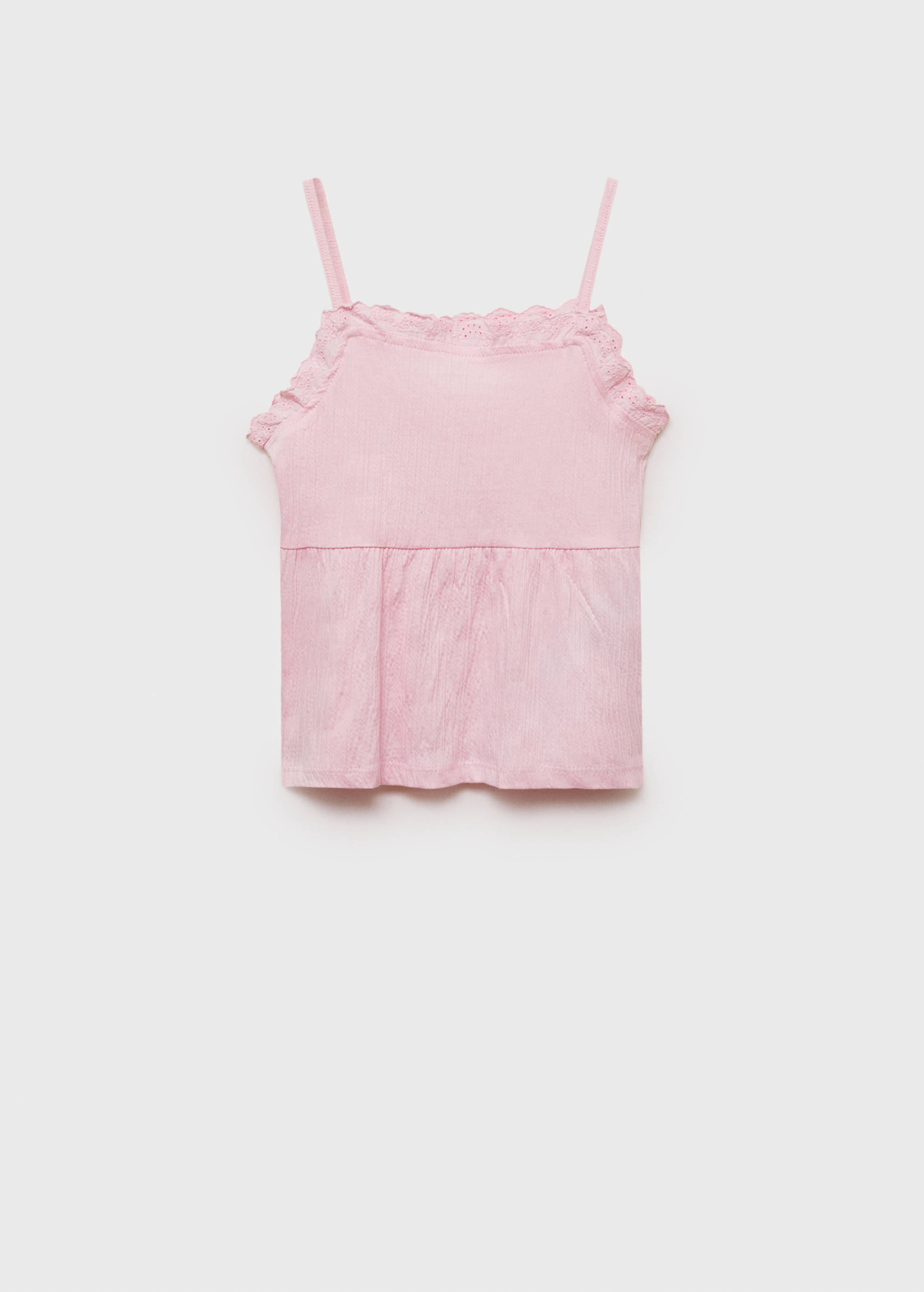 Top with Swiss embroidery detail - Article without model