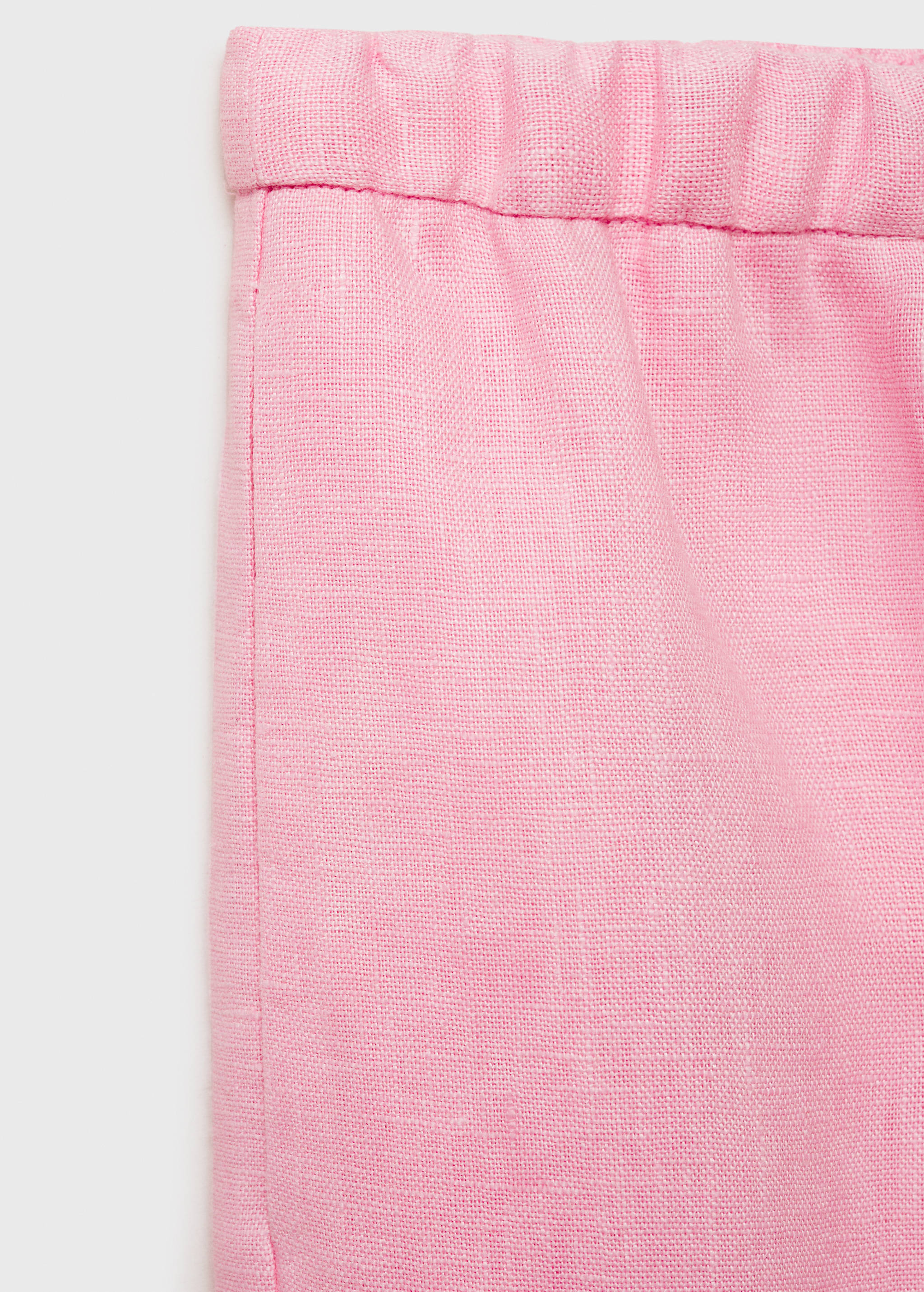 Pantaloni drepți din in cu șnur - Detaliu al articolului 8