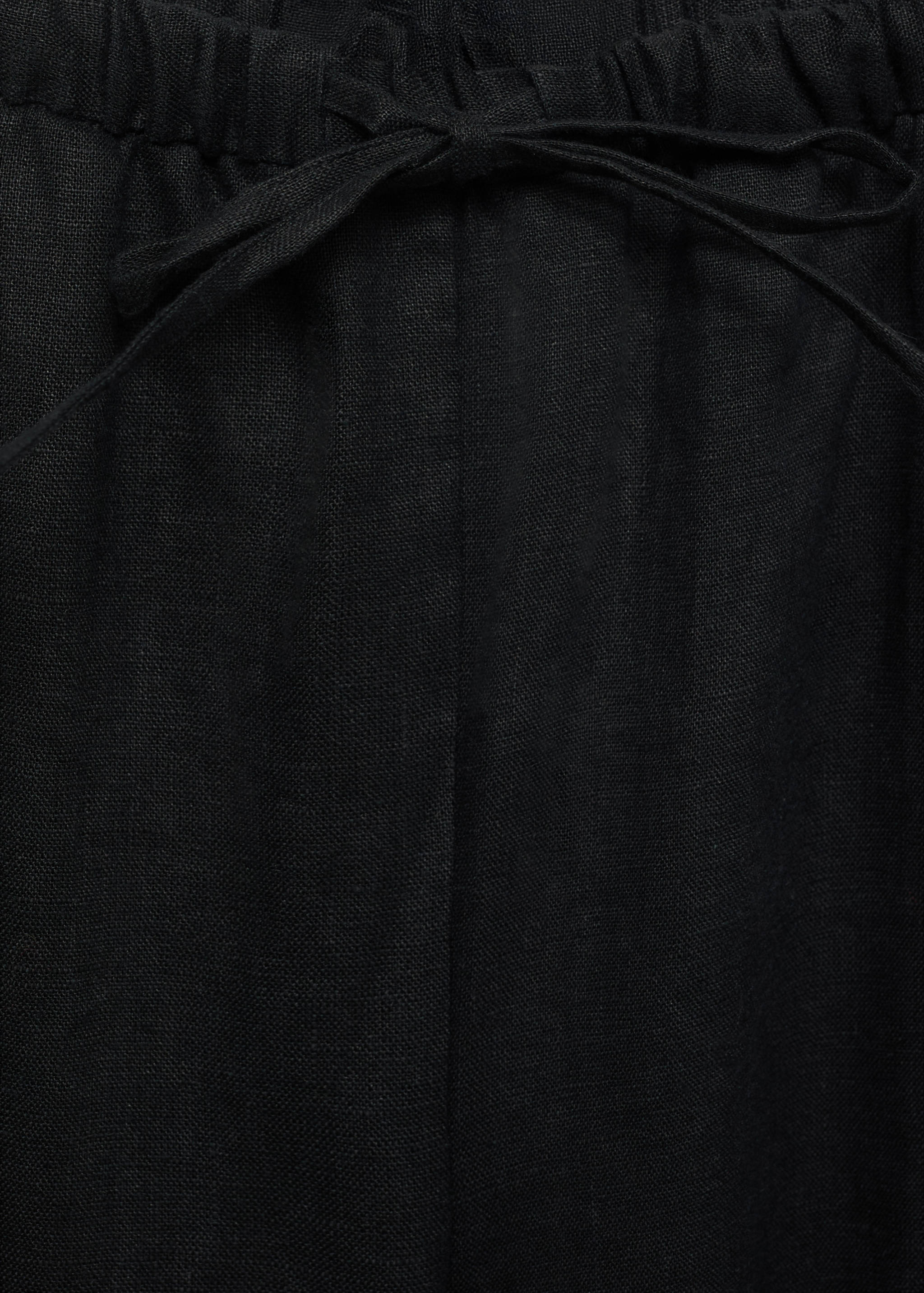 Pantaloni drepți din in cu șnur - Detaliu al articolului 8