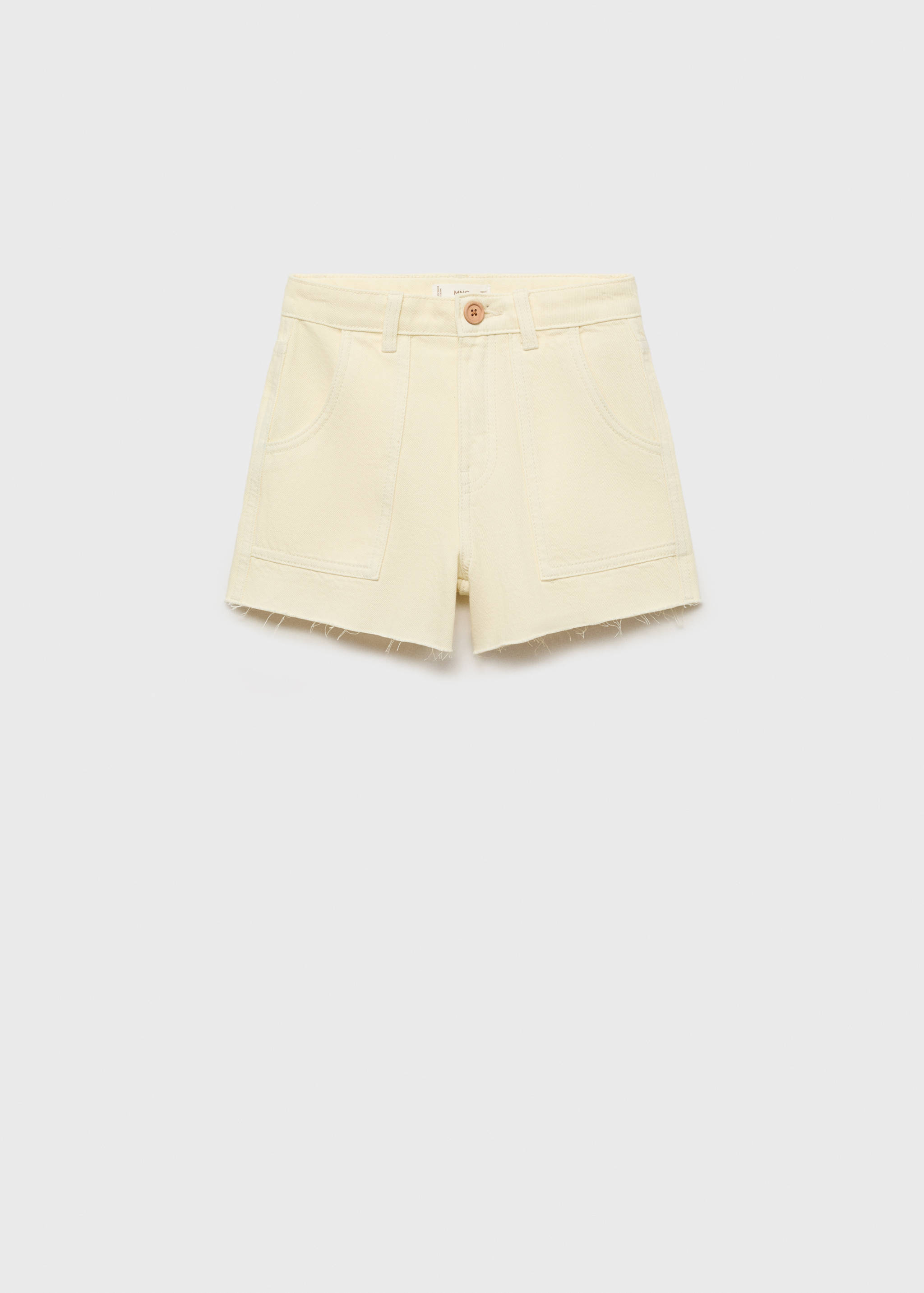 Shorts rectos bajo deshilachado - Artículo sin modelo