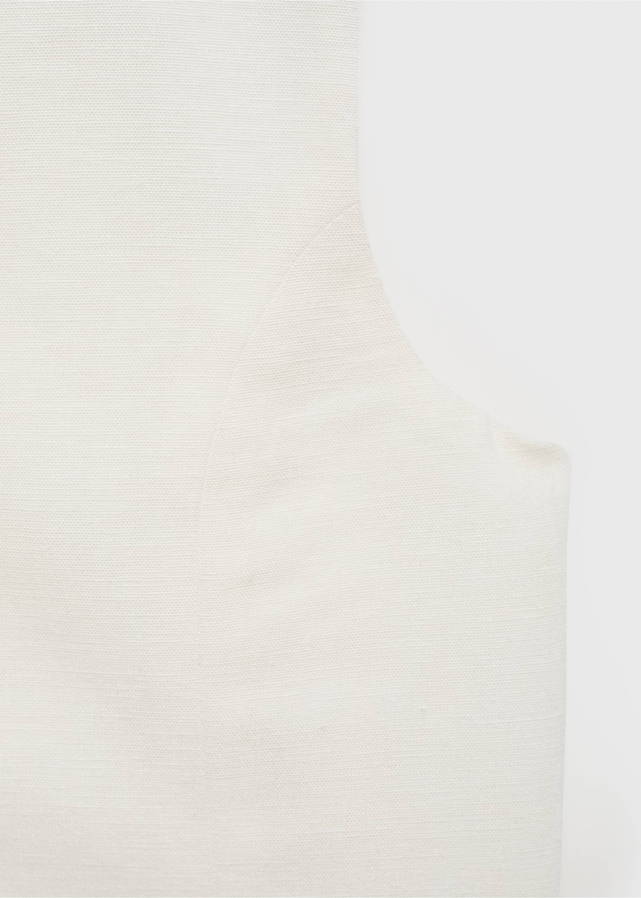 Cropped waistcoat with buttons - Details of the article 0, White. Ref: 87097693-00.