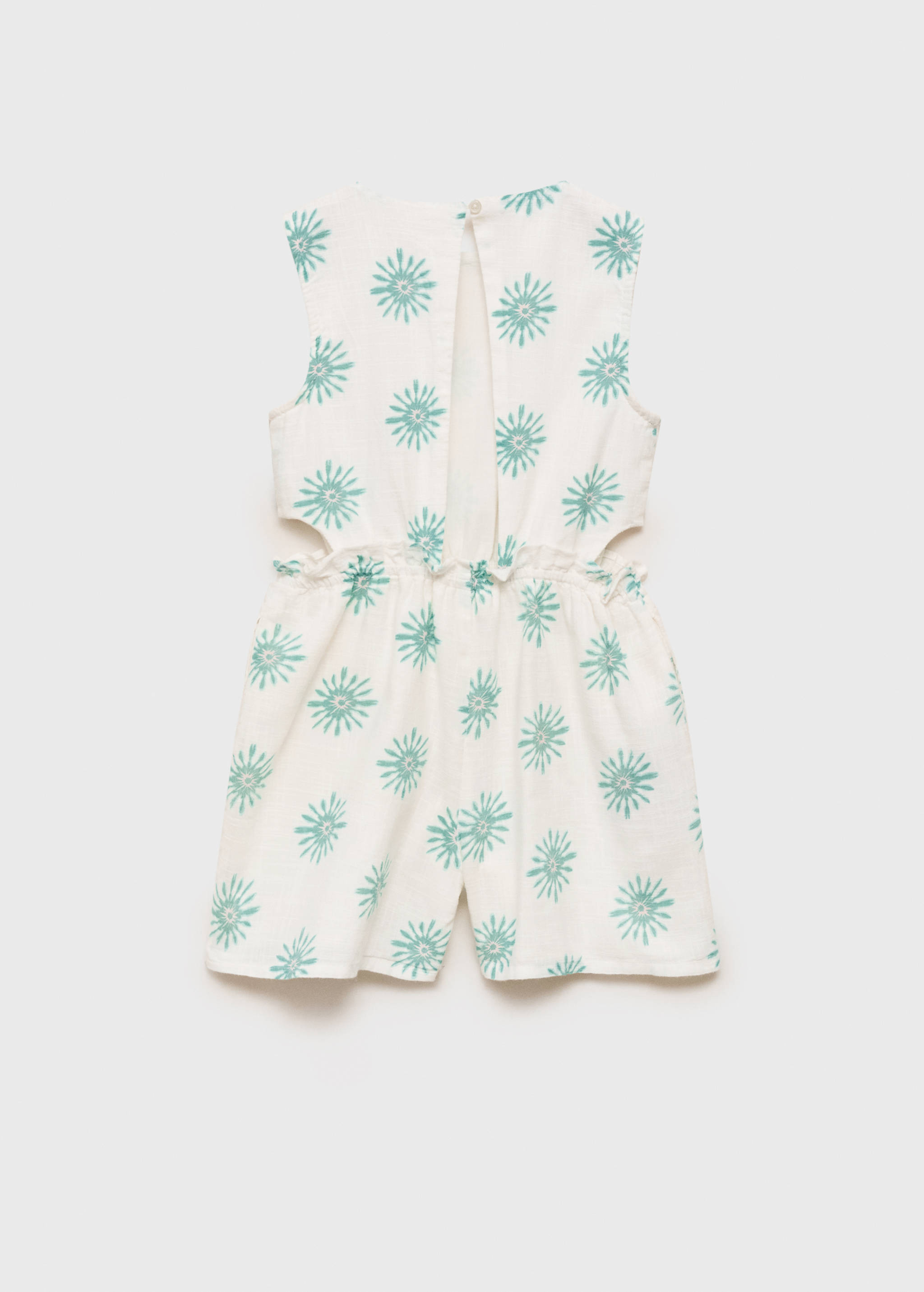 Printed jumpsuit with openings - Reverse of the article