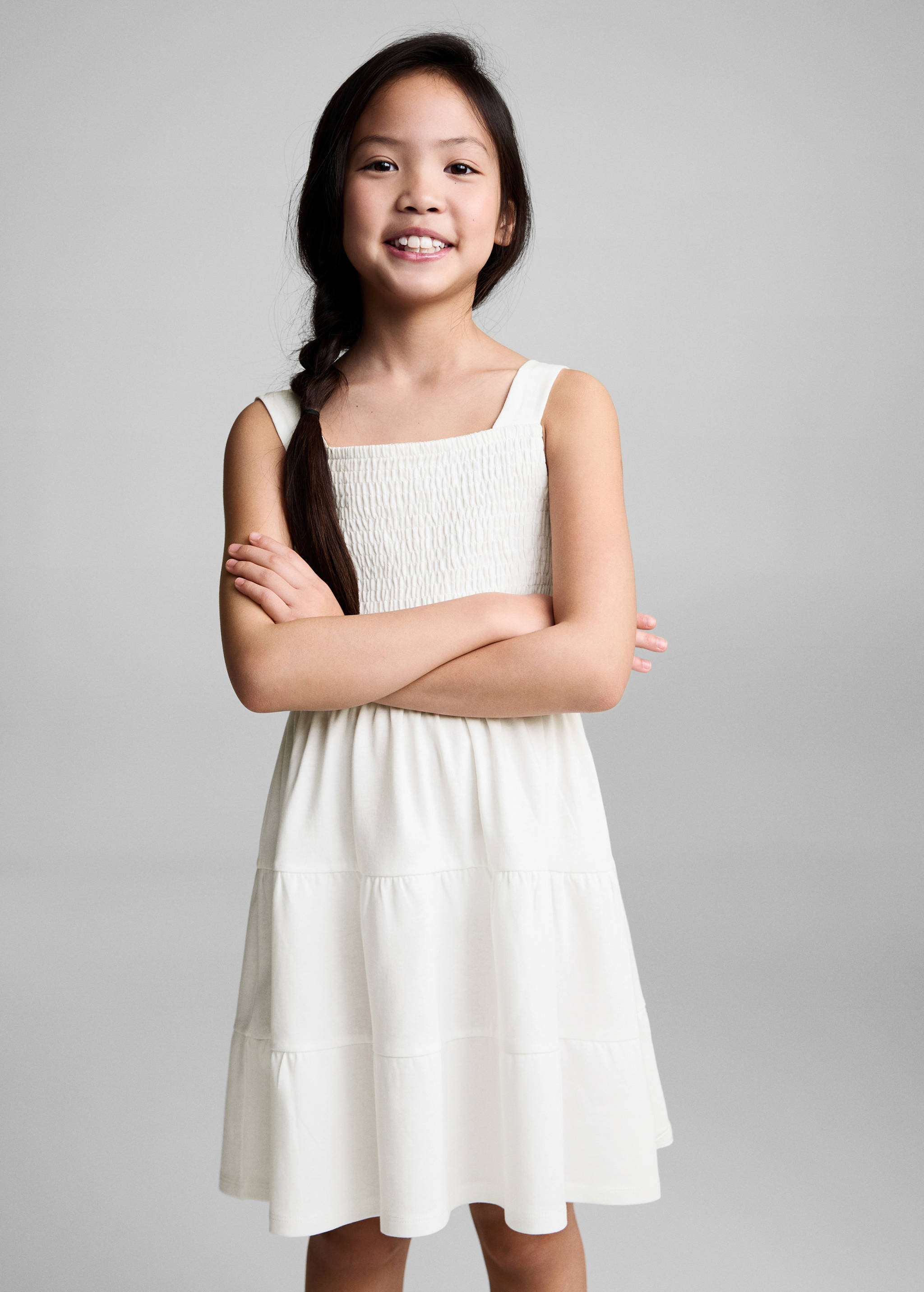 Cotton honeycomb dress - Medium plane