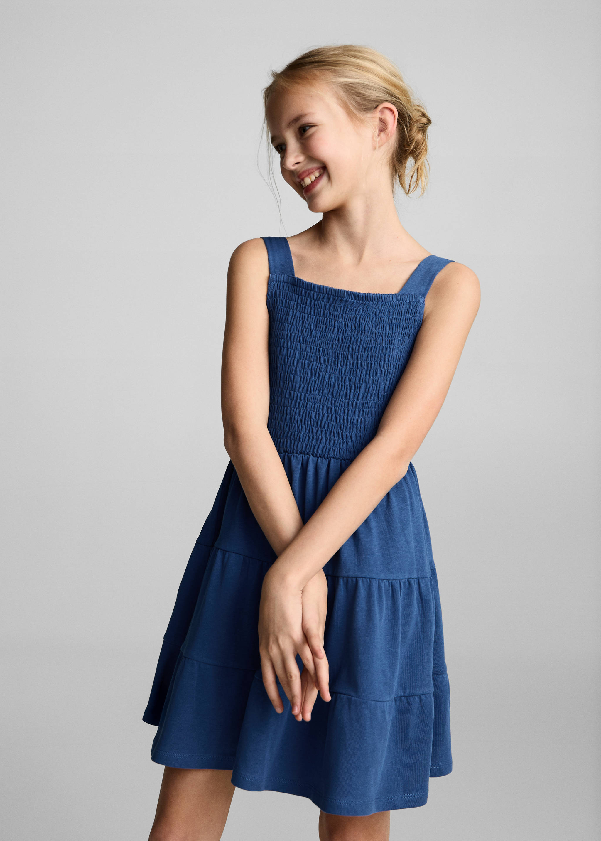 Cotton honeycomb dress - Medium plane