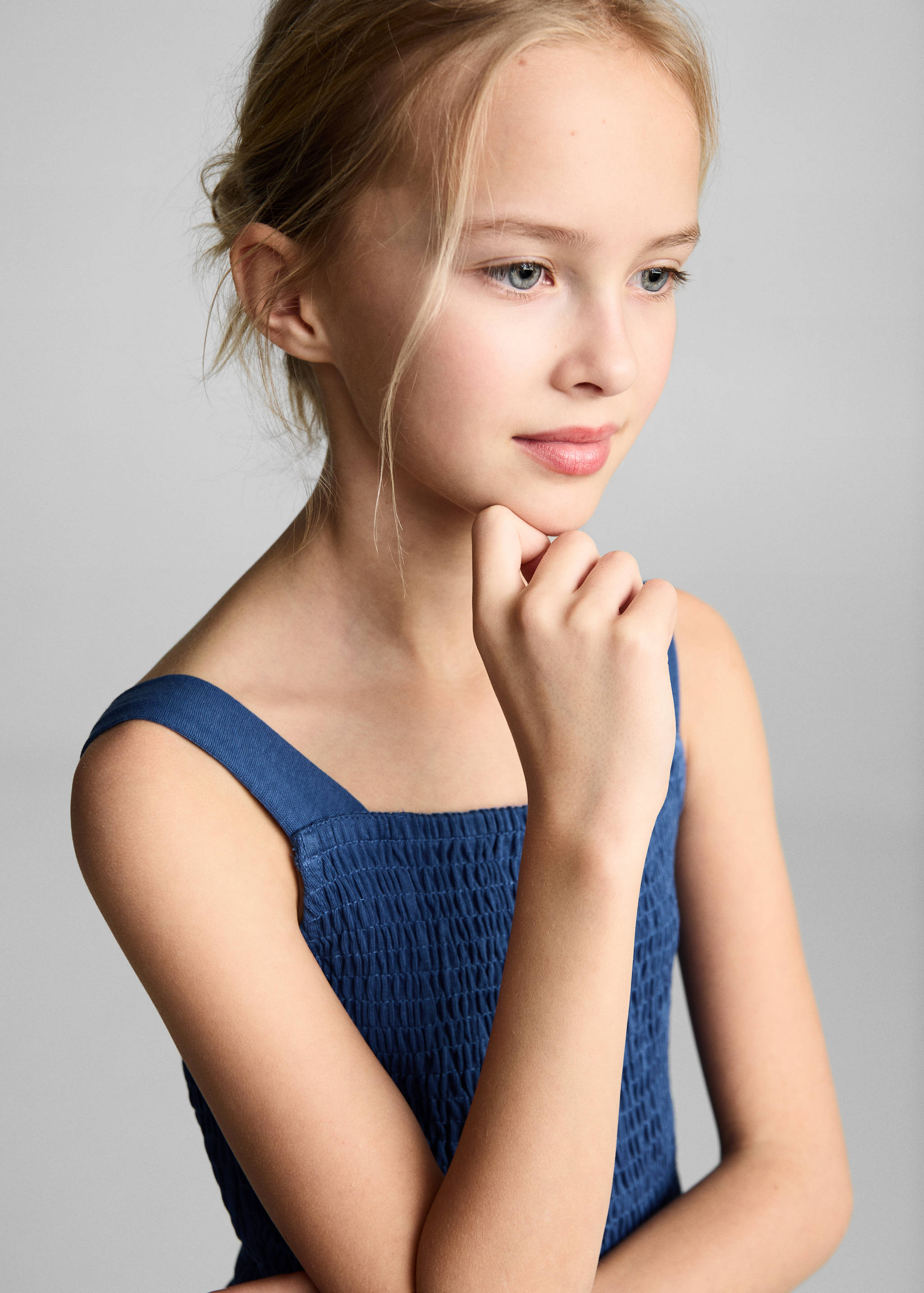 Cotton honeycomb dress - Details of the article 1