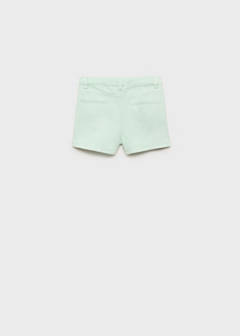 Denim shorts with side detail — Pastel Green 5