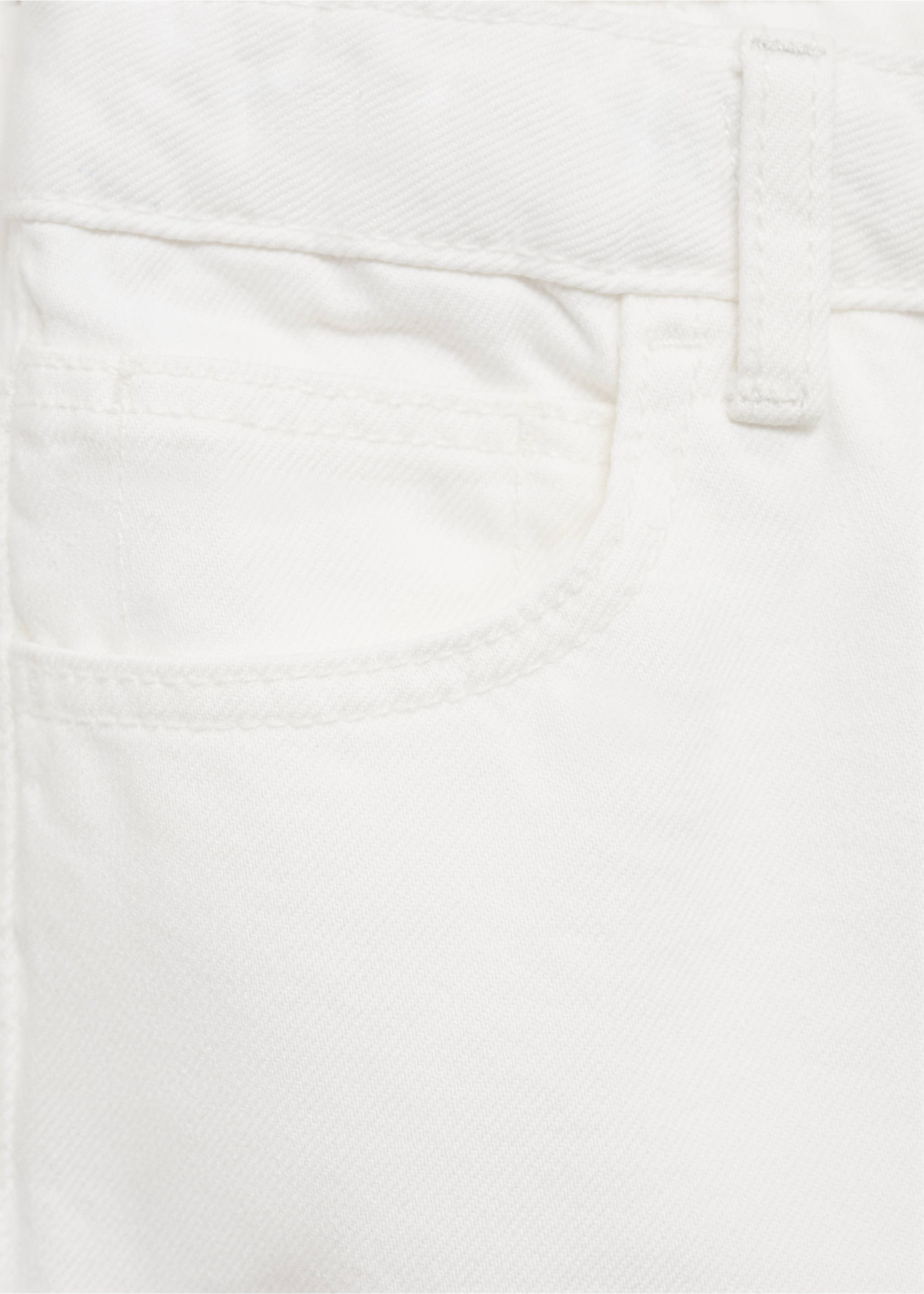 Denim Bermuda shorts - Details of the article 0, White. Ref: 87097701-00.