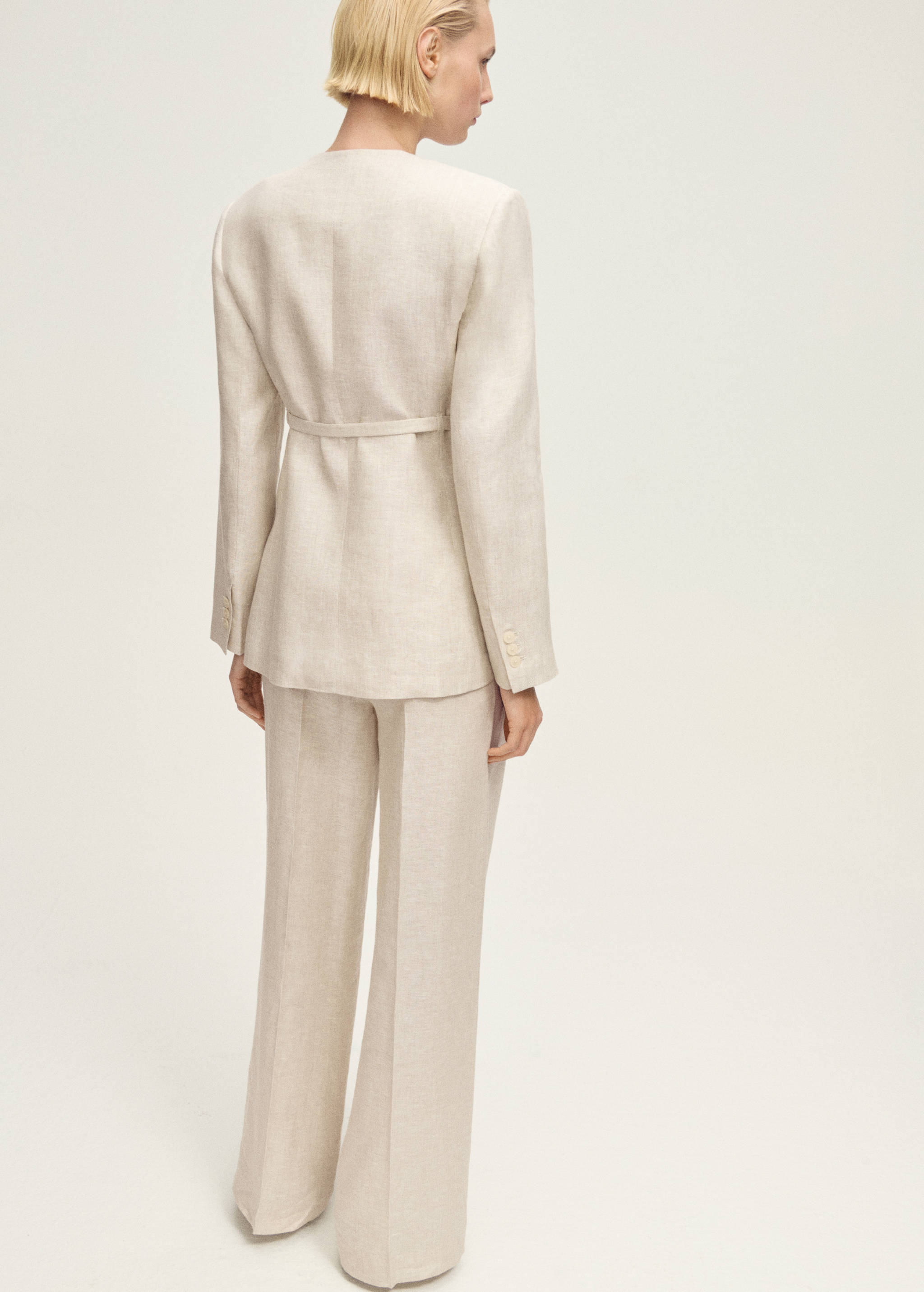 Linen suit trousers - Reverse of the article