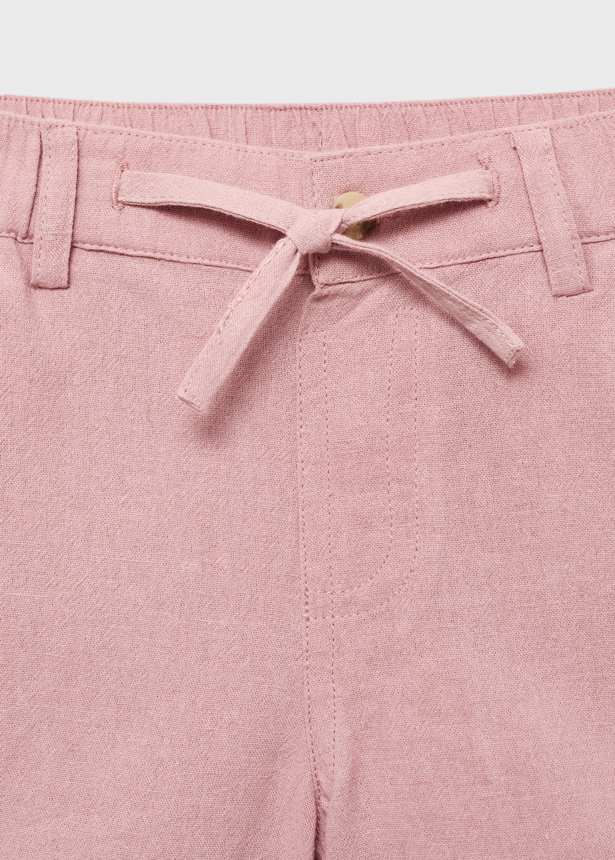 Linen cotton bermuda shorts - Details of the article 8