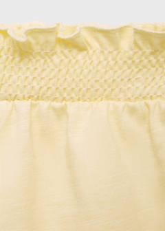 Ruffled shorts — Pastel Yellow 2