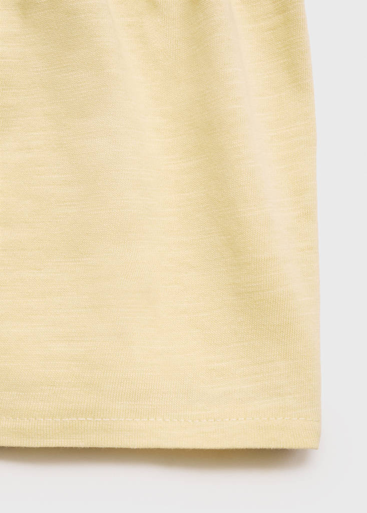 Ruffled shorts — Pastel Yellow