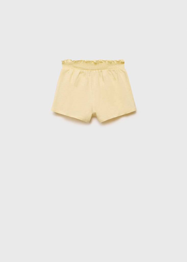 Ruffled shorts — Pastel Yellow