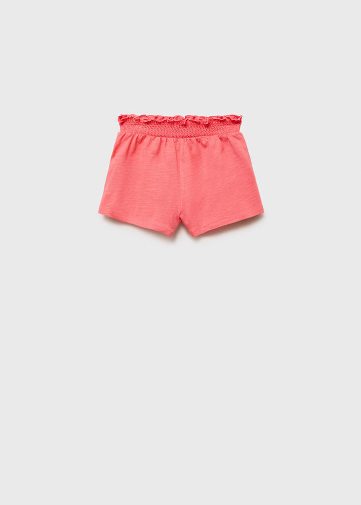 Ruffled shorts — Coral Red