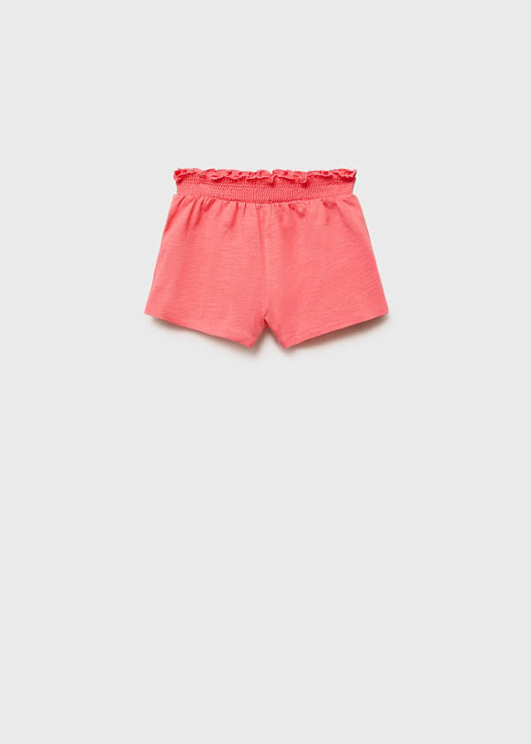 Ruffled shorts — Coral Red