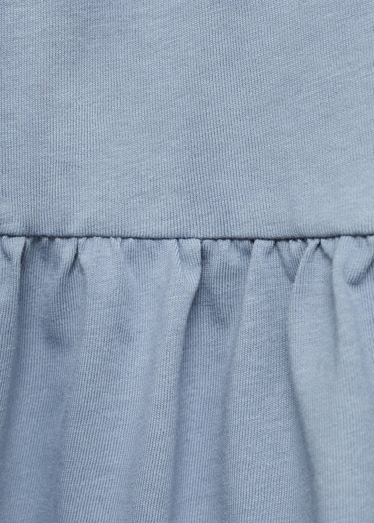Gathered details dress — Blue