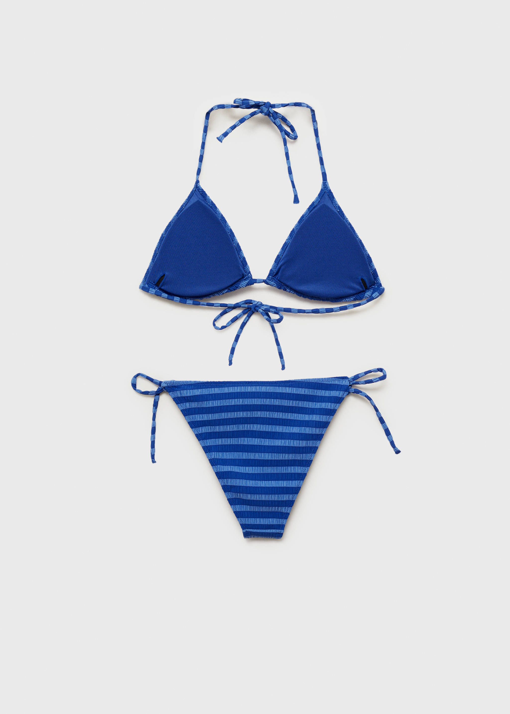 Çizgili dokulu bikini - Ürünün arkası