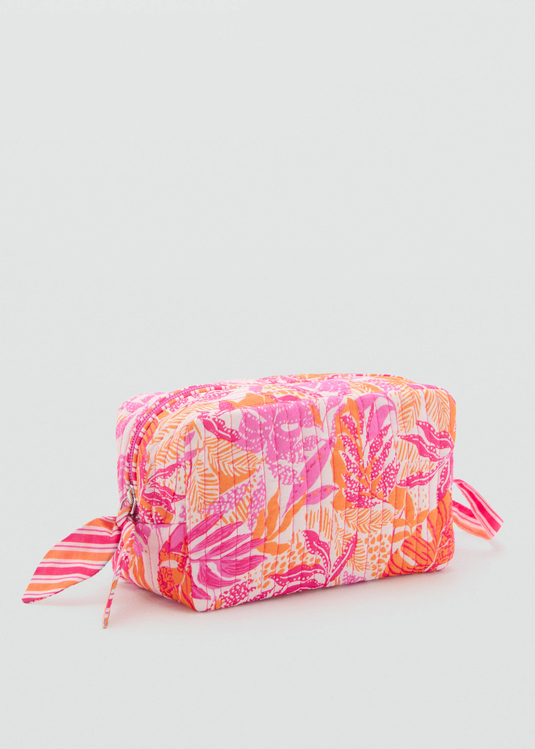 Gemusterter Kulturbeutel in Stepp-Optik - Mittlere Ansicht