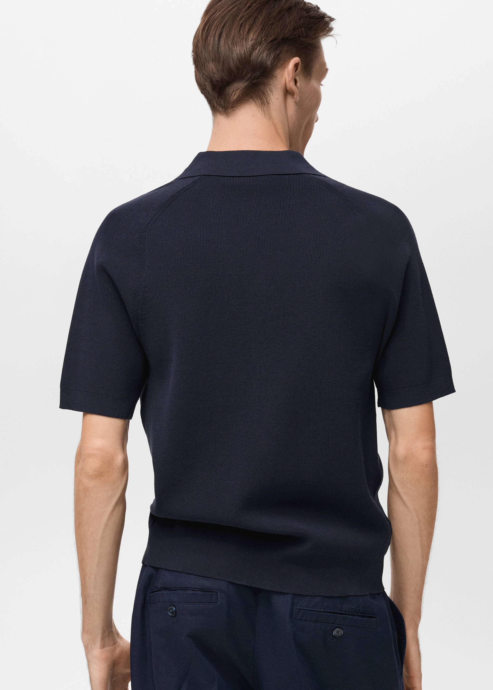 Рубашка из тонкого трикотажа - Обратная сторона изделия