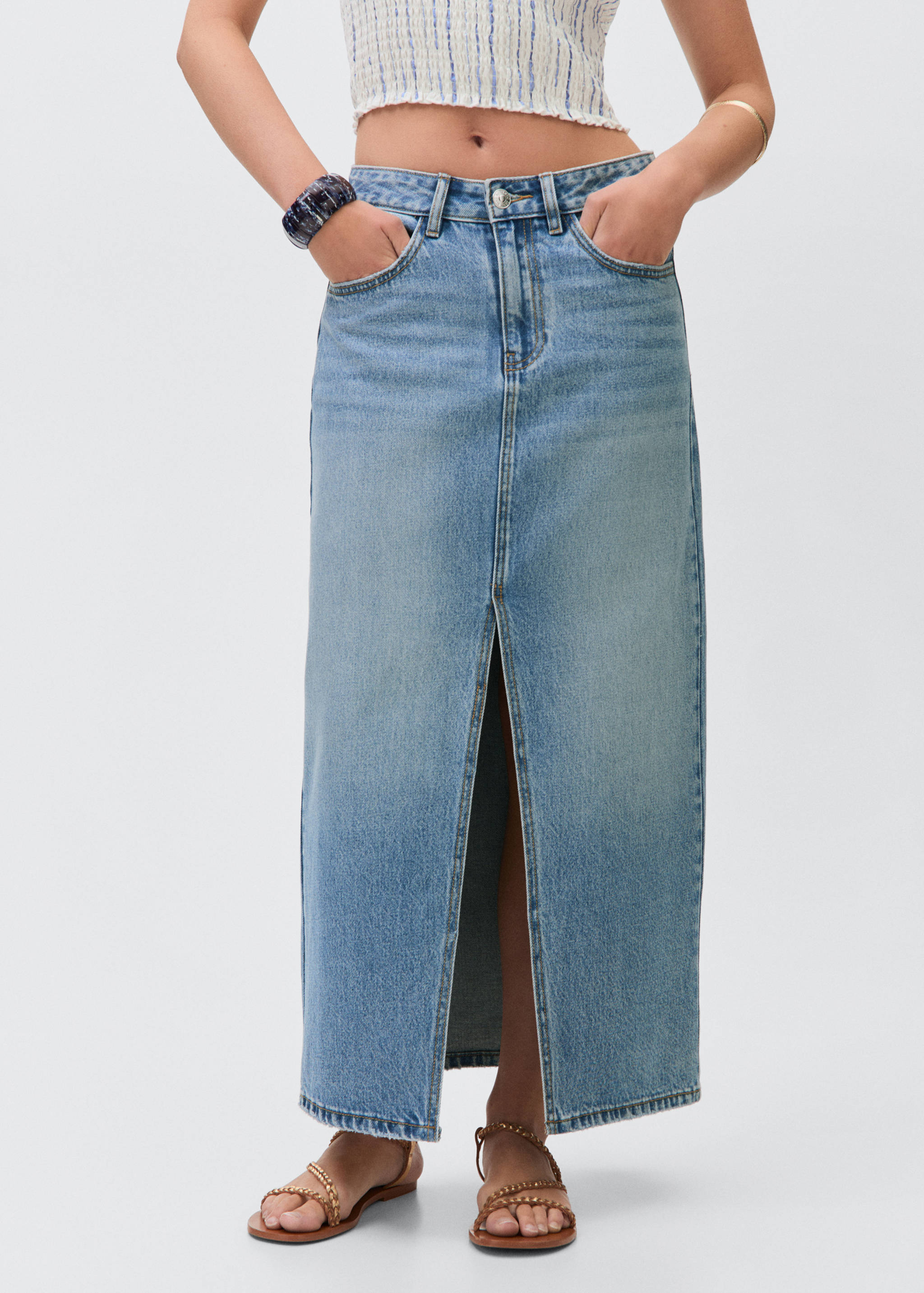 Langer Jeansrock - Detail des Artikels 6