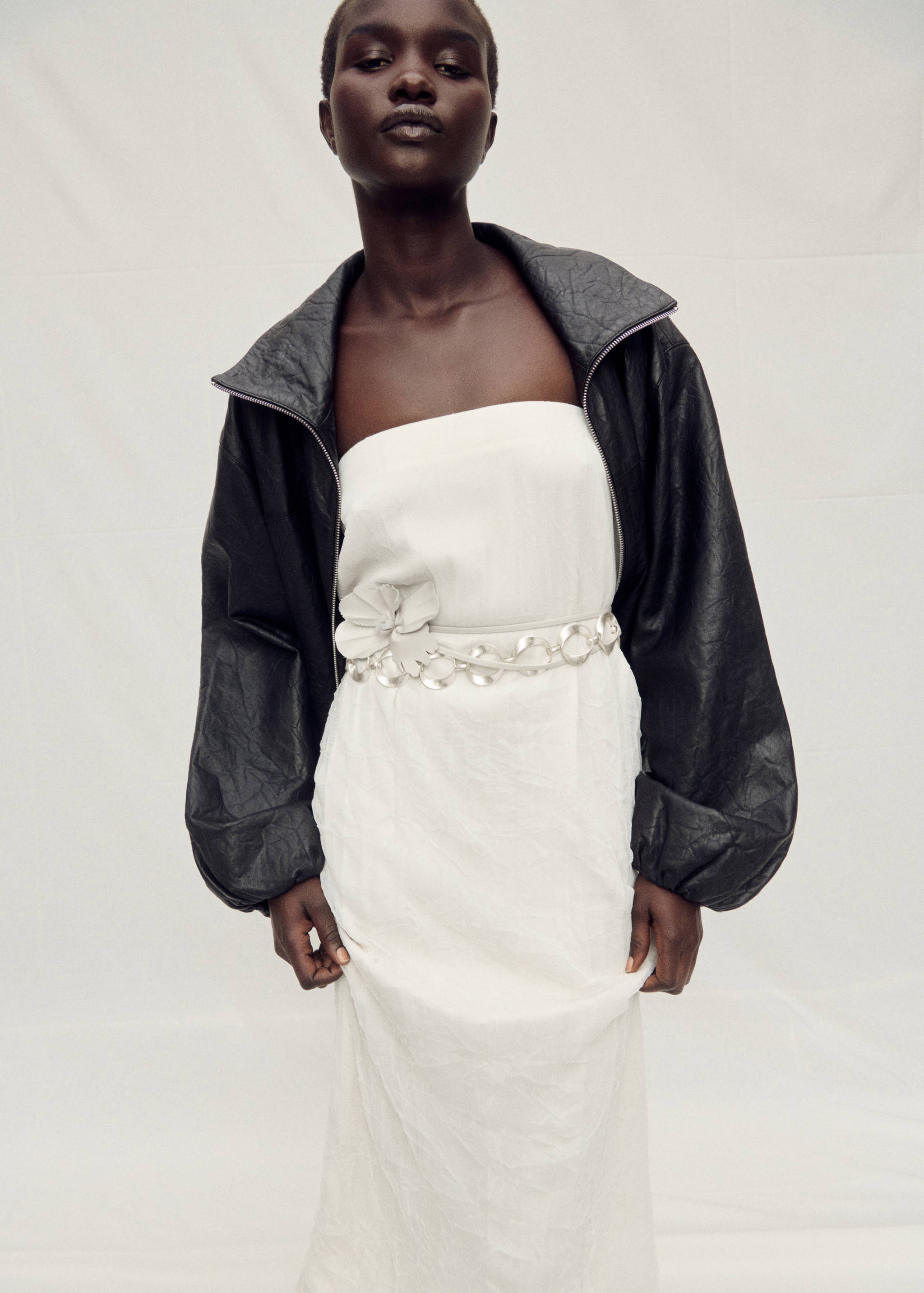 Straight-fit tulle skirt - Details of the article 2