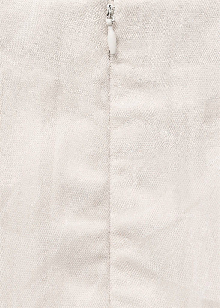 Straight-fit tulle skirt — Off White