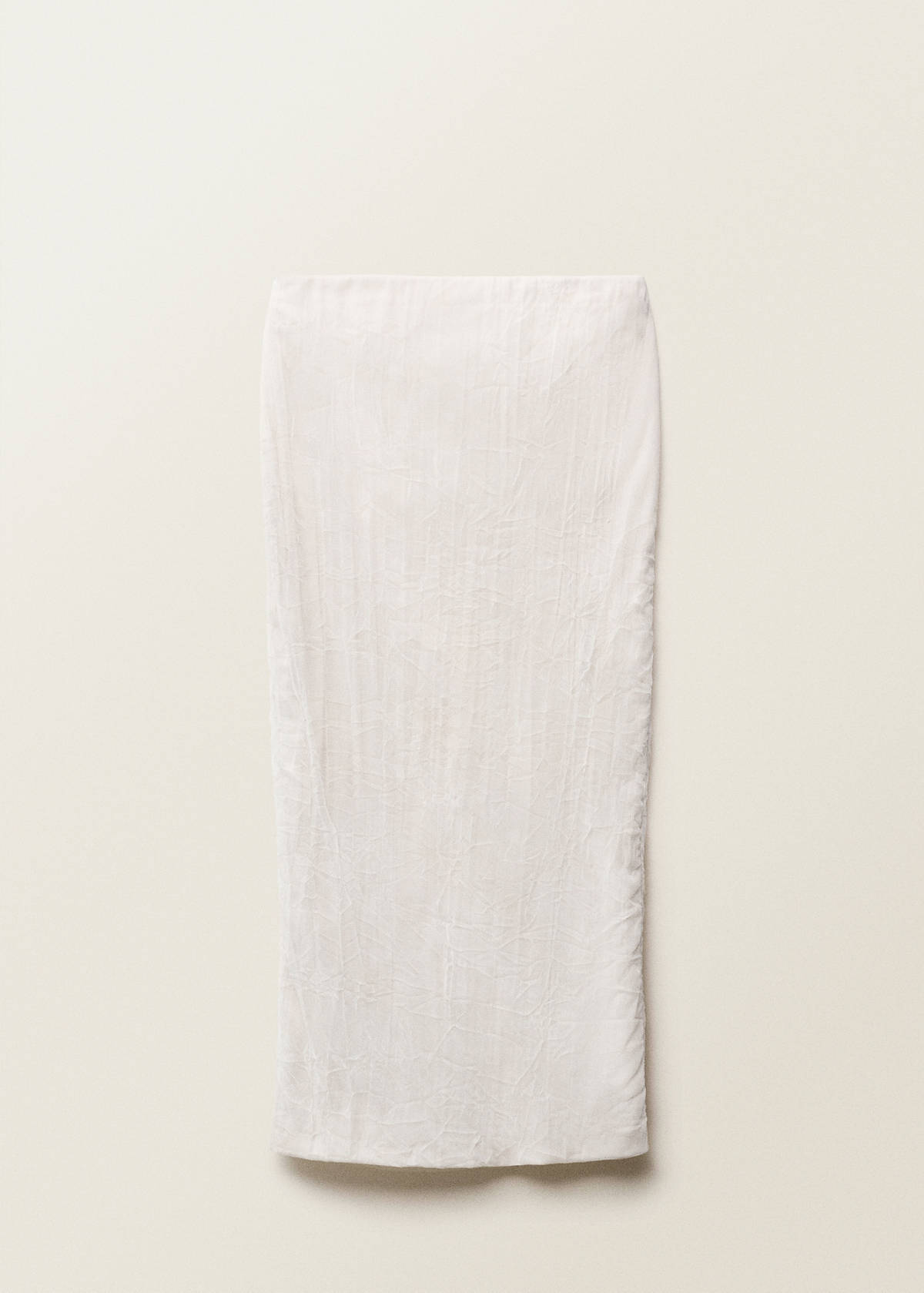Straight-fit tulle skirt — Off White