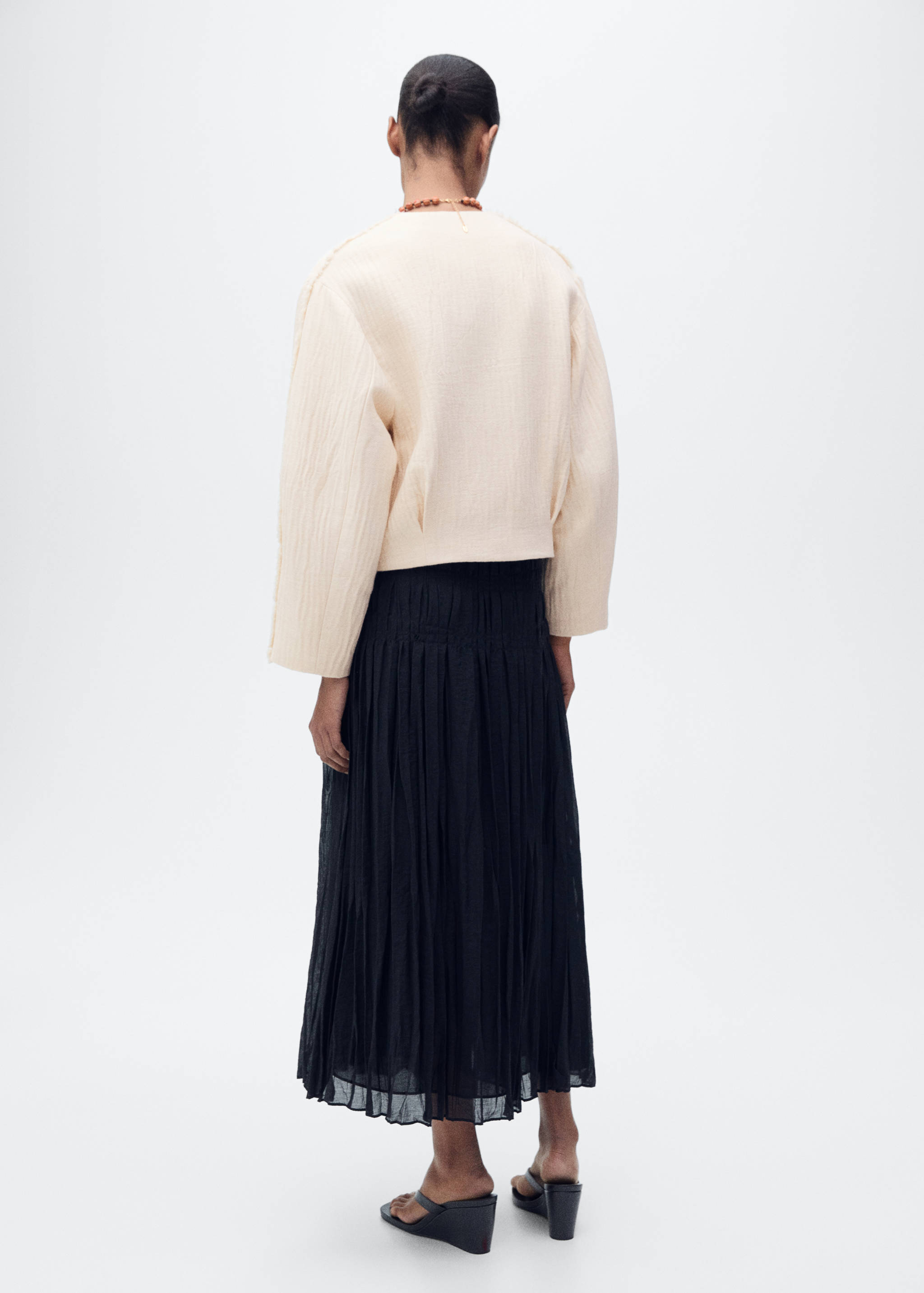 Oversized cotton jacket - Reverse of the article