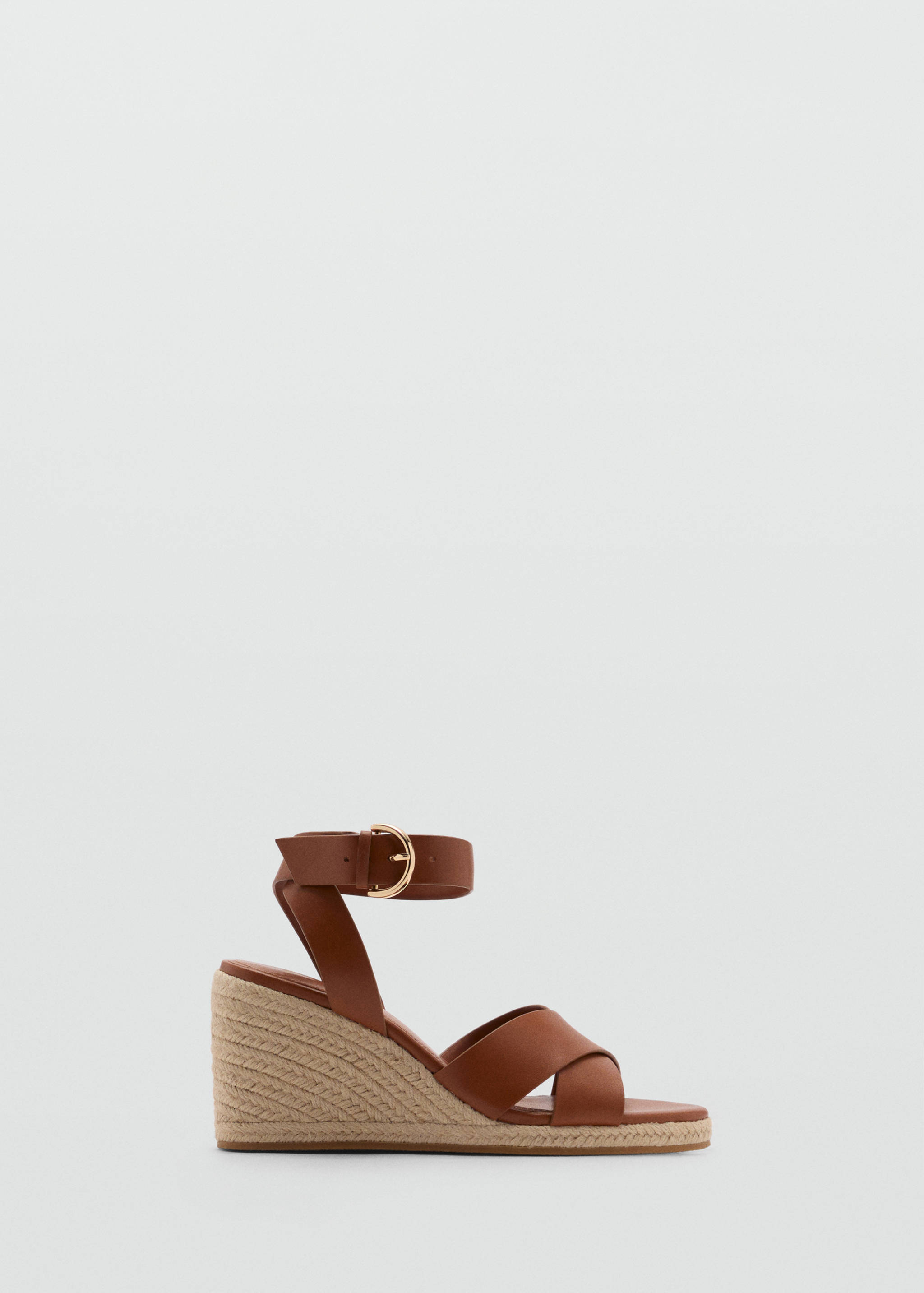 Wedge sandals with crisscross straps - Article without model