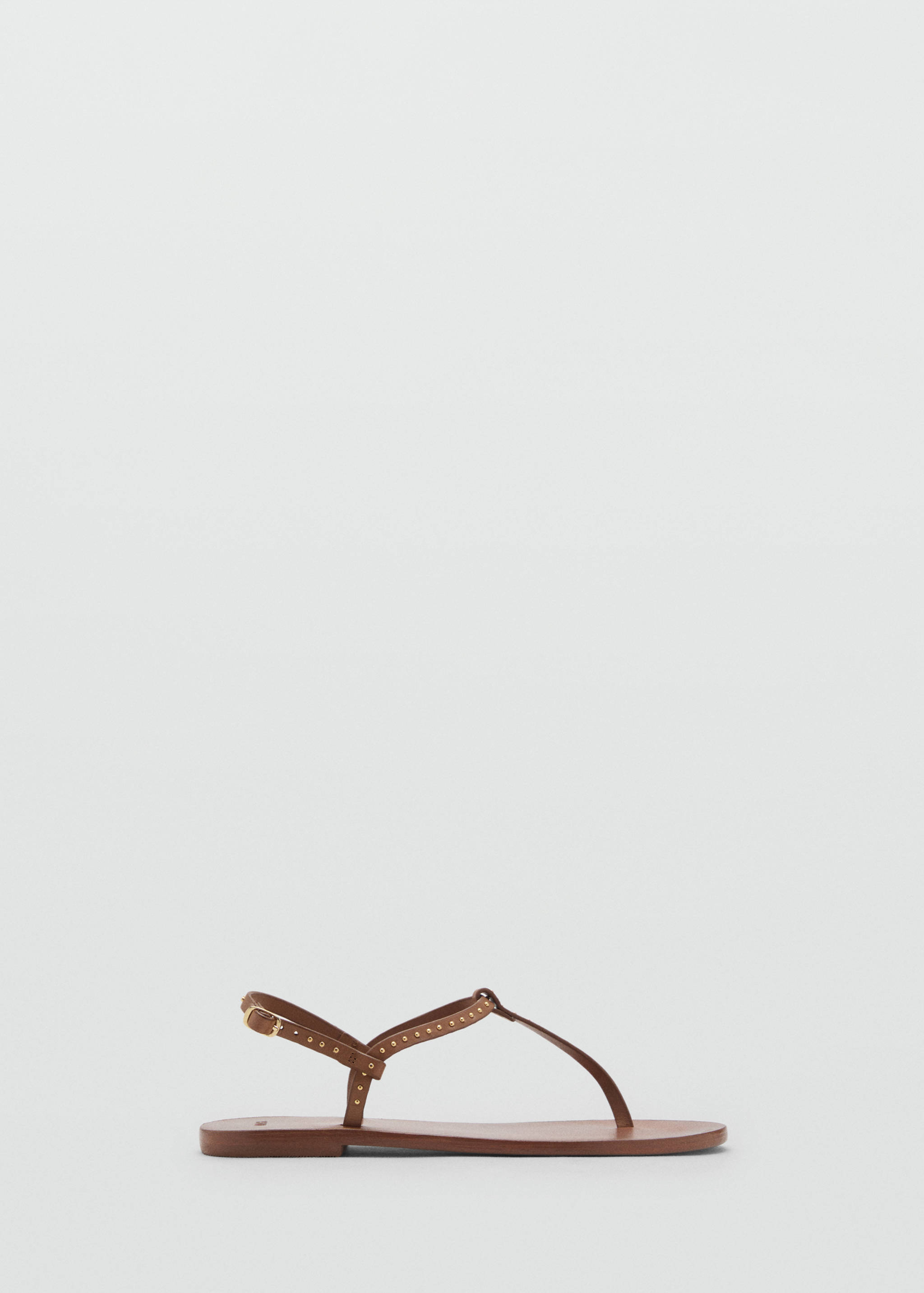 Leather sandals with mini studs - Article without model