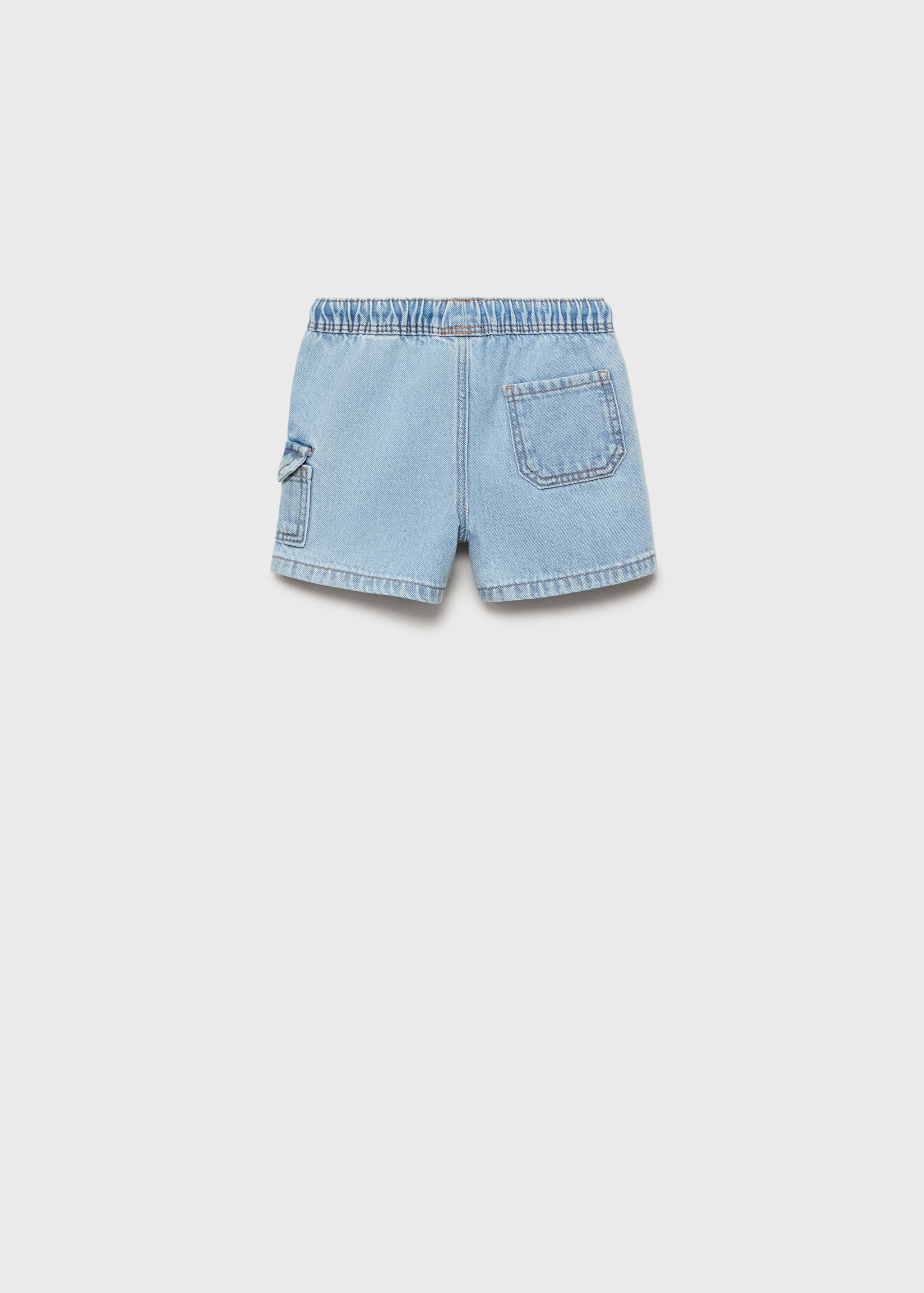 Denim cargo shorts - Reverse of the article