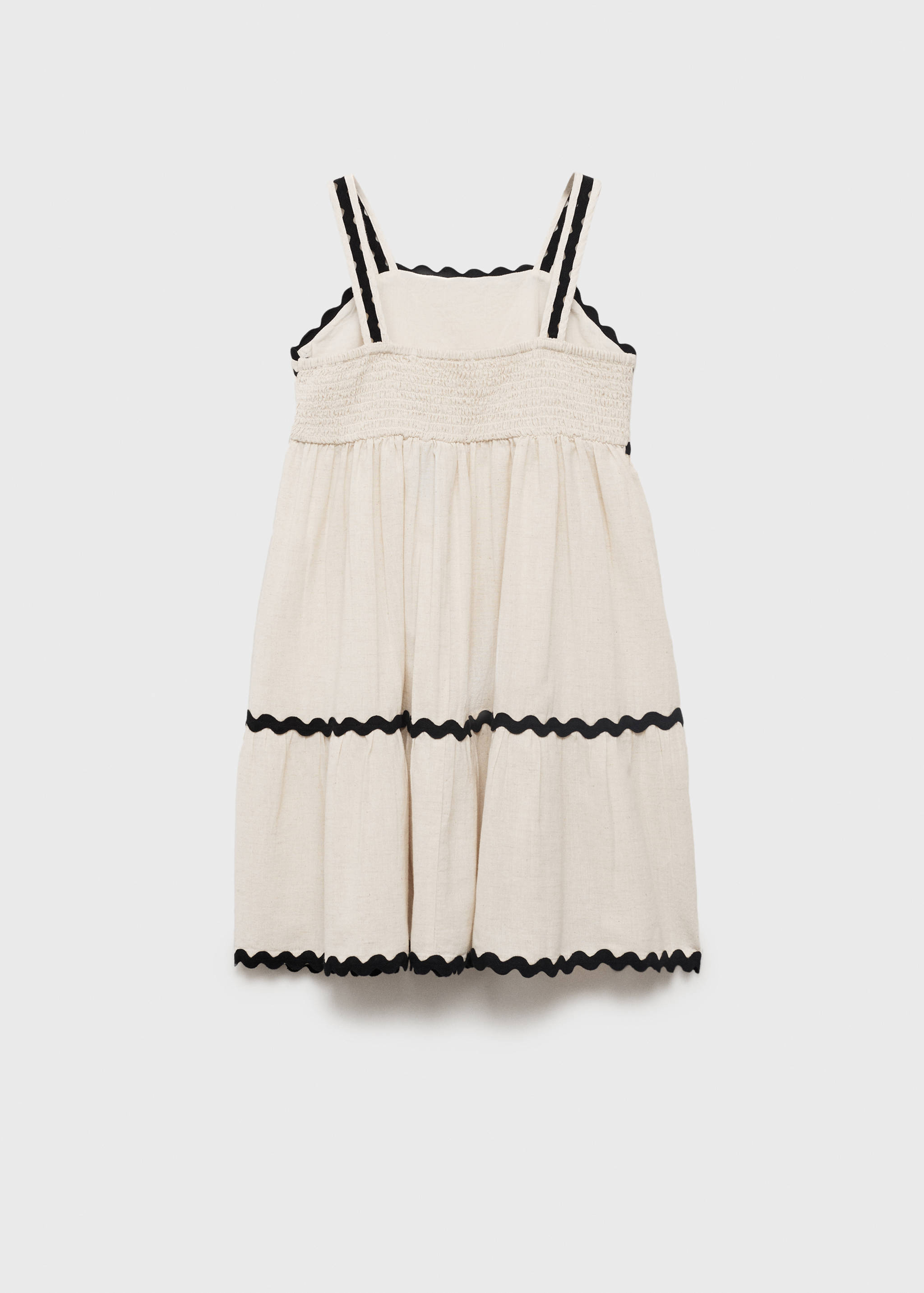 Linen dress with wave design - Reverse of the article