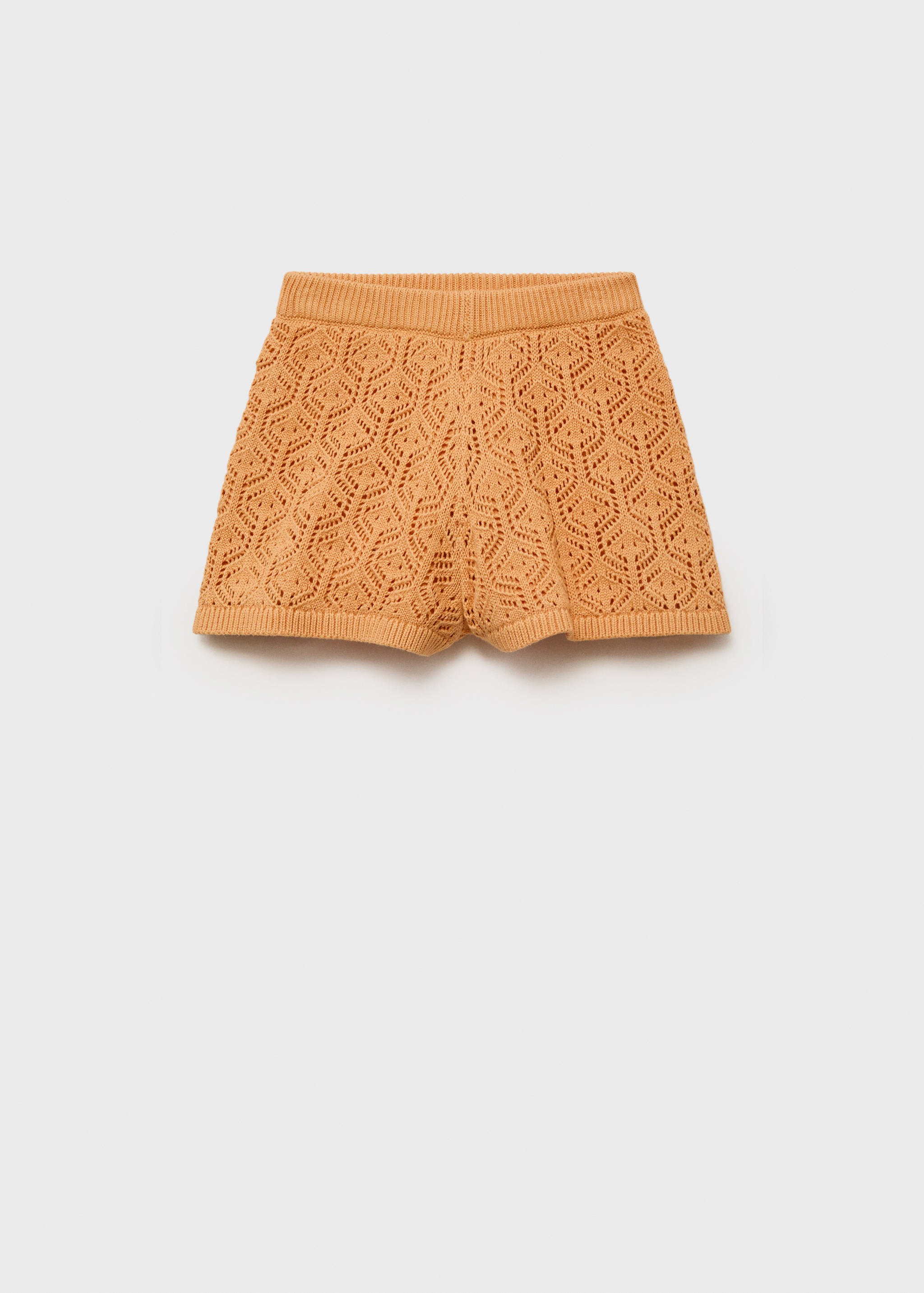 Knitted shorts with lace accents - Article without model