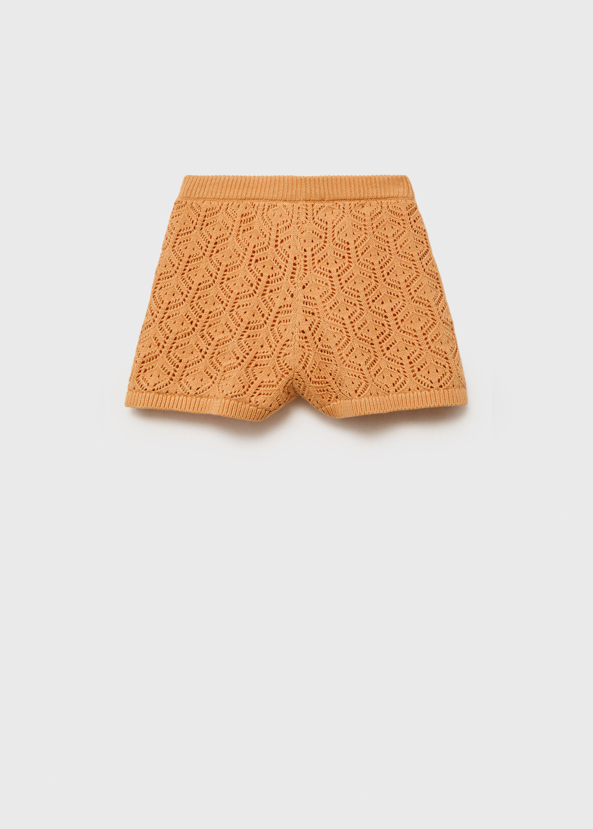Knitted shorts with lace accents - Reverse of the article