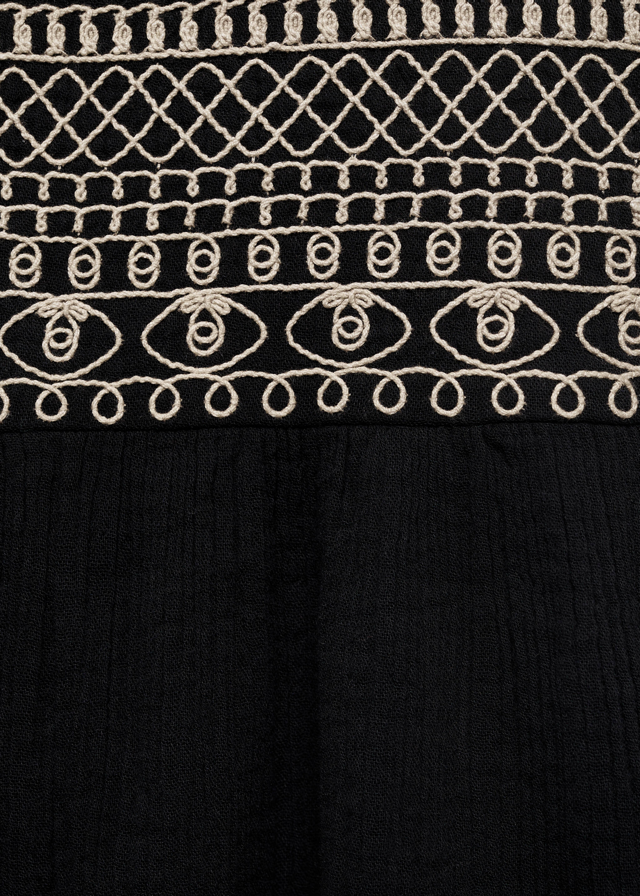 Embroidered panel jumpsuit - Details of the article 0