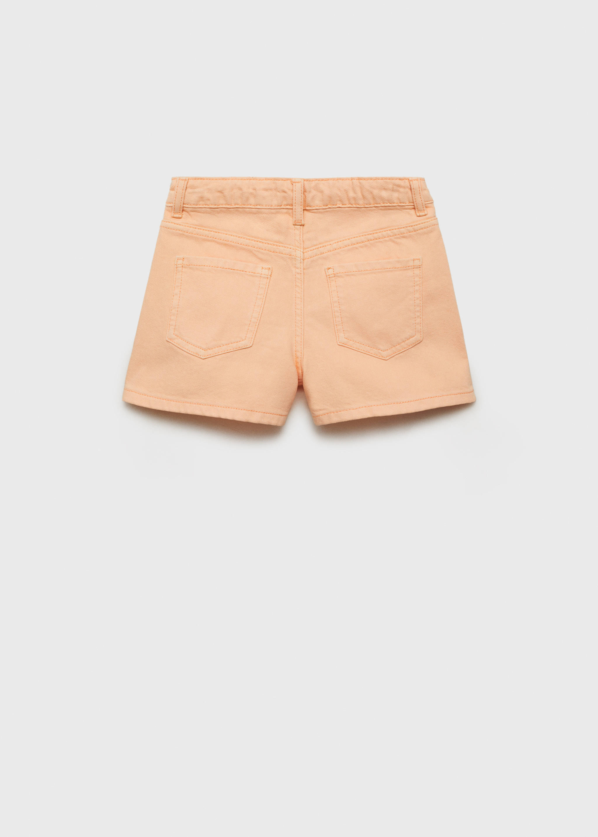 Denim shorts with side detail - Reverse of the article