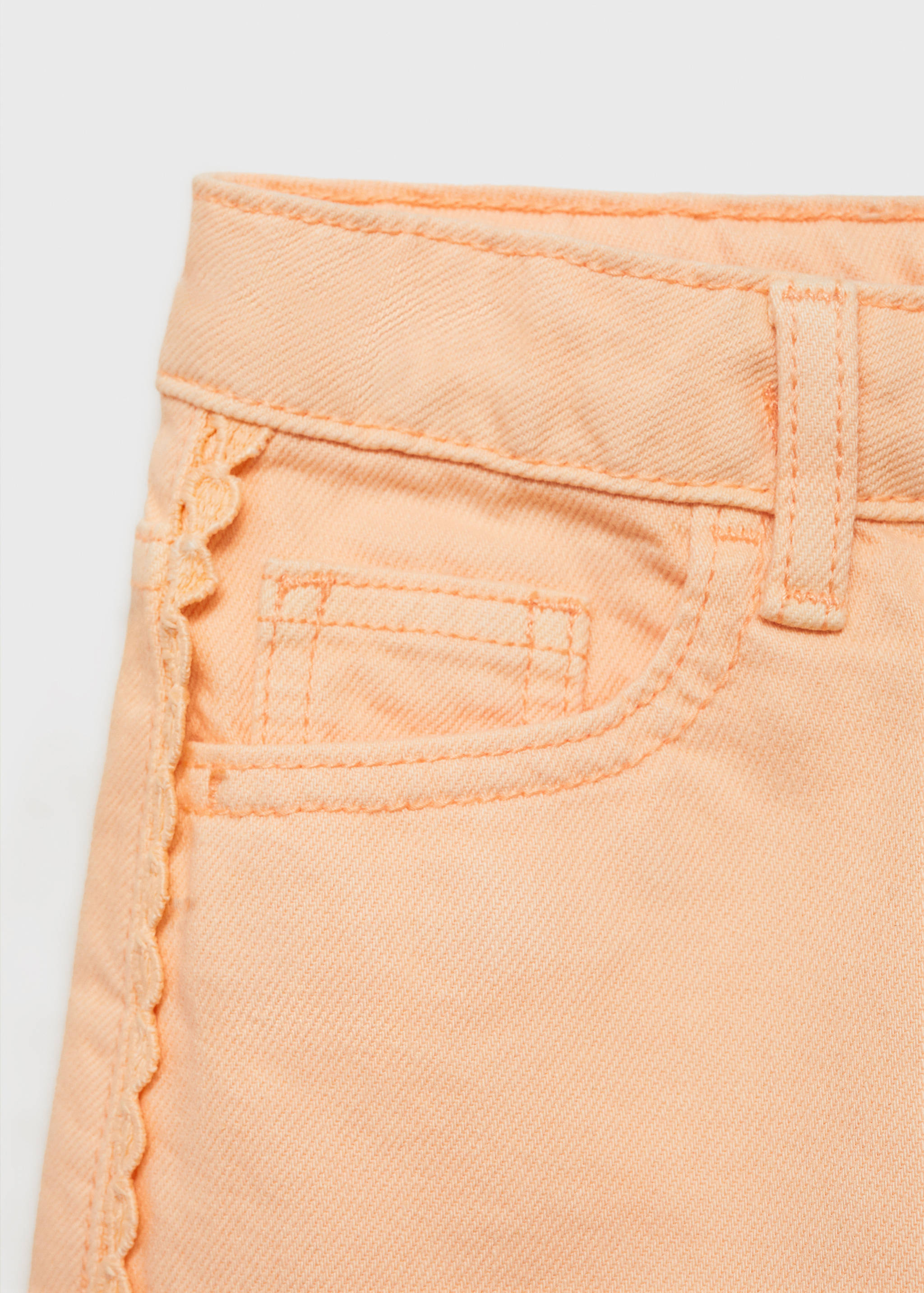 Denim shorts with side detail - Details of the article 0