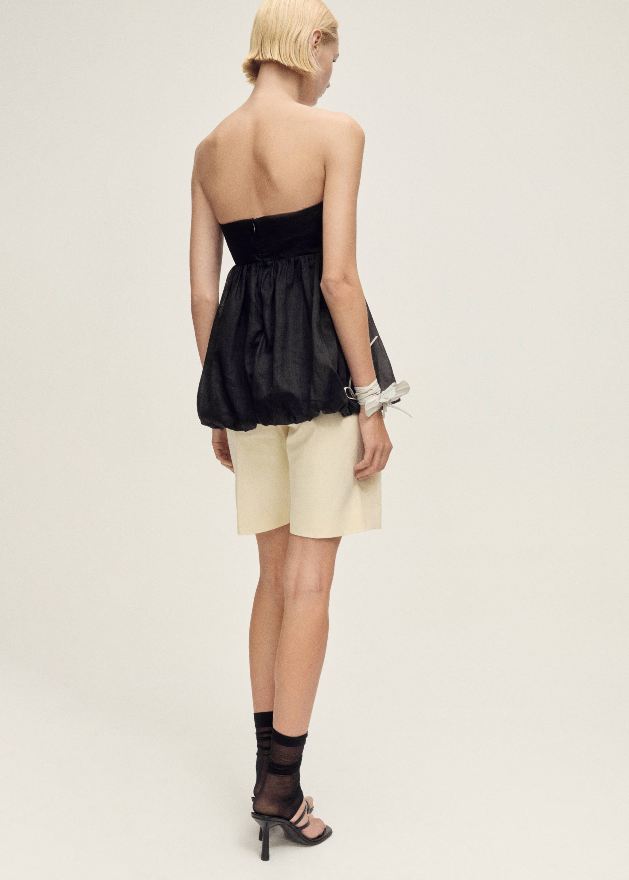 Ramie balloon top - Reverse of the article