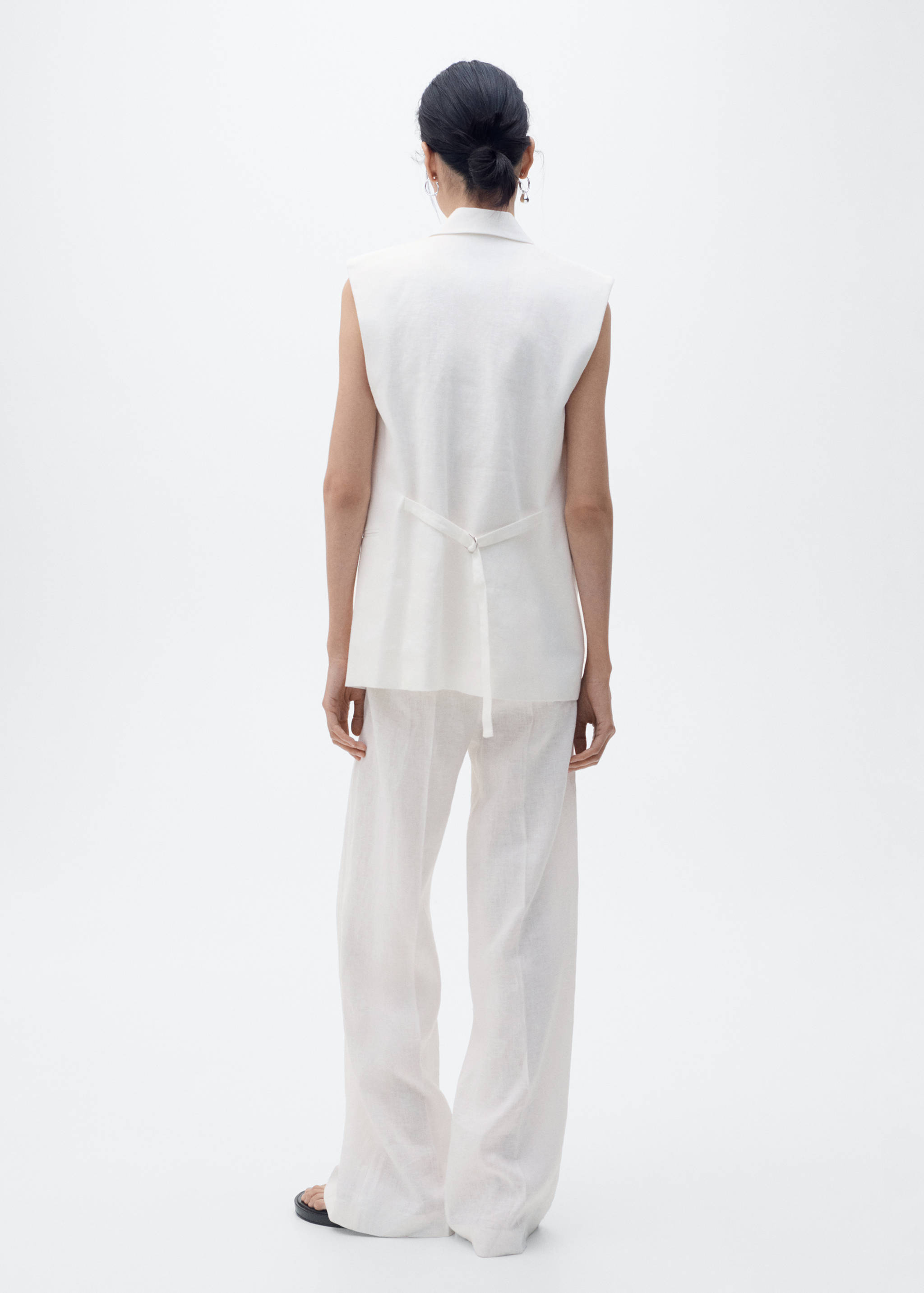 린넨 수트 팬츠 - 상품 반전: