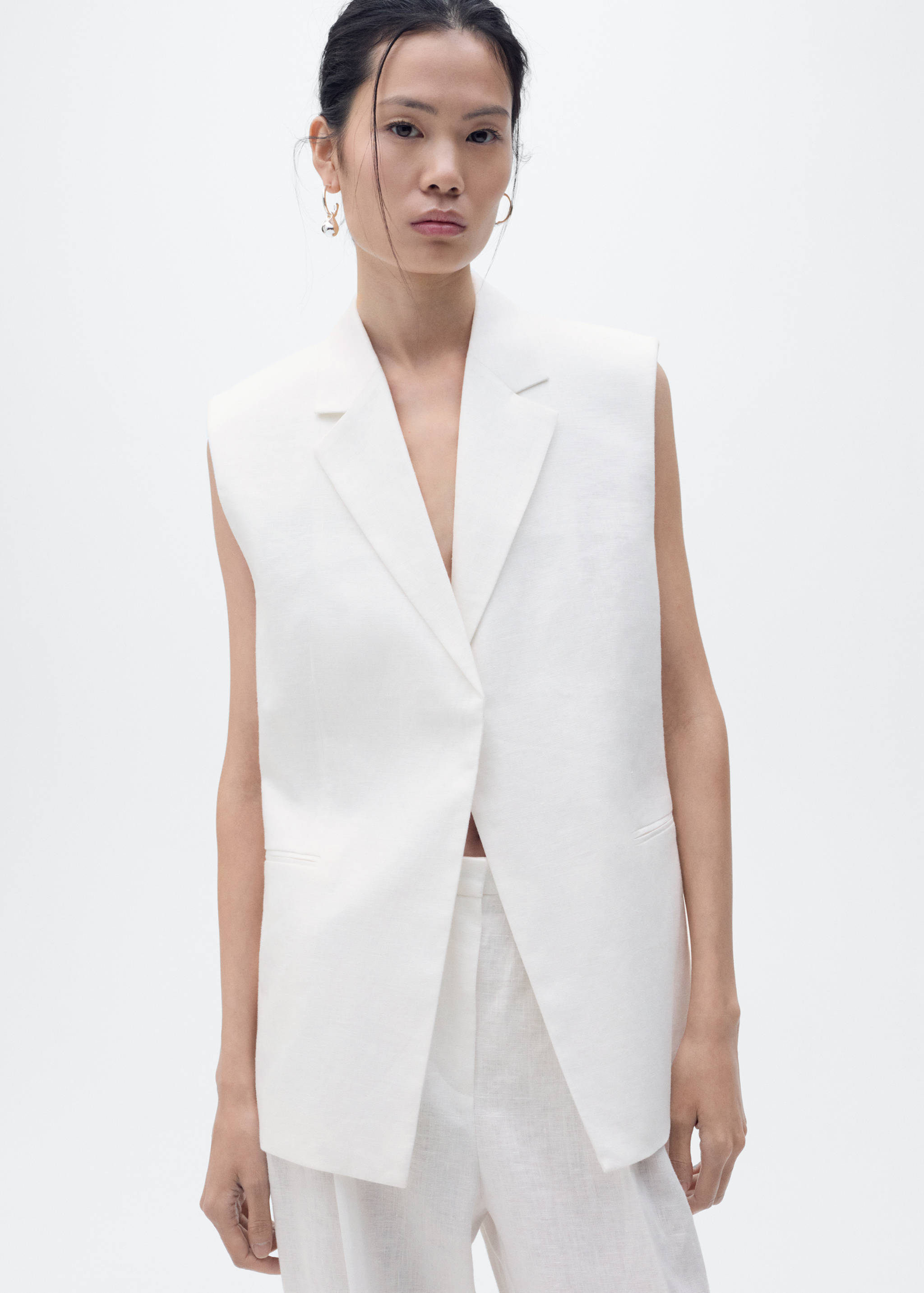 린넨 수트 팬츠 - 상품 내역: 1